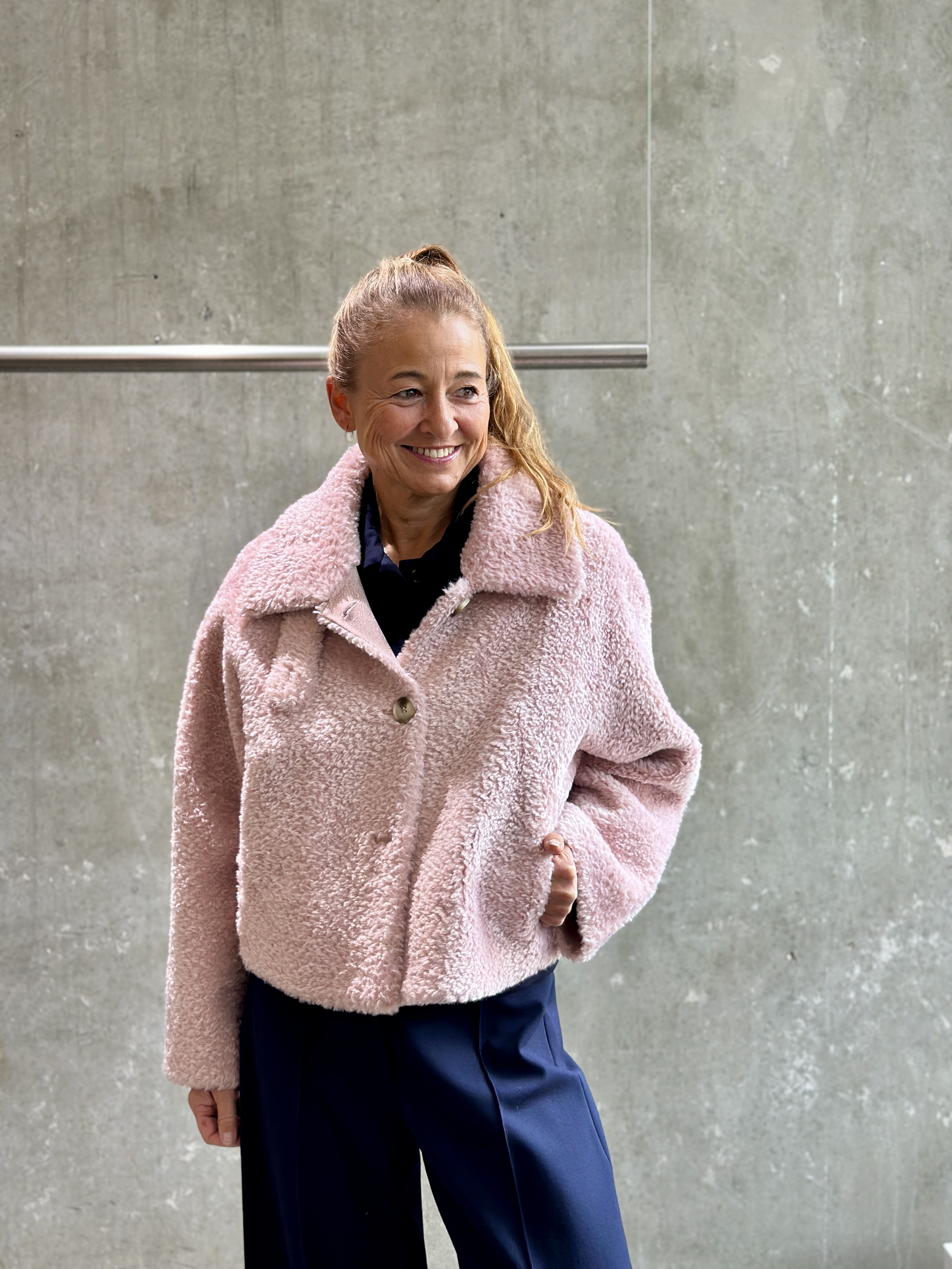 PRIDE TO BE Maerden Fur Jacke HELI brown & rose