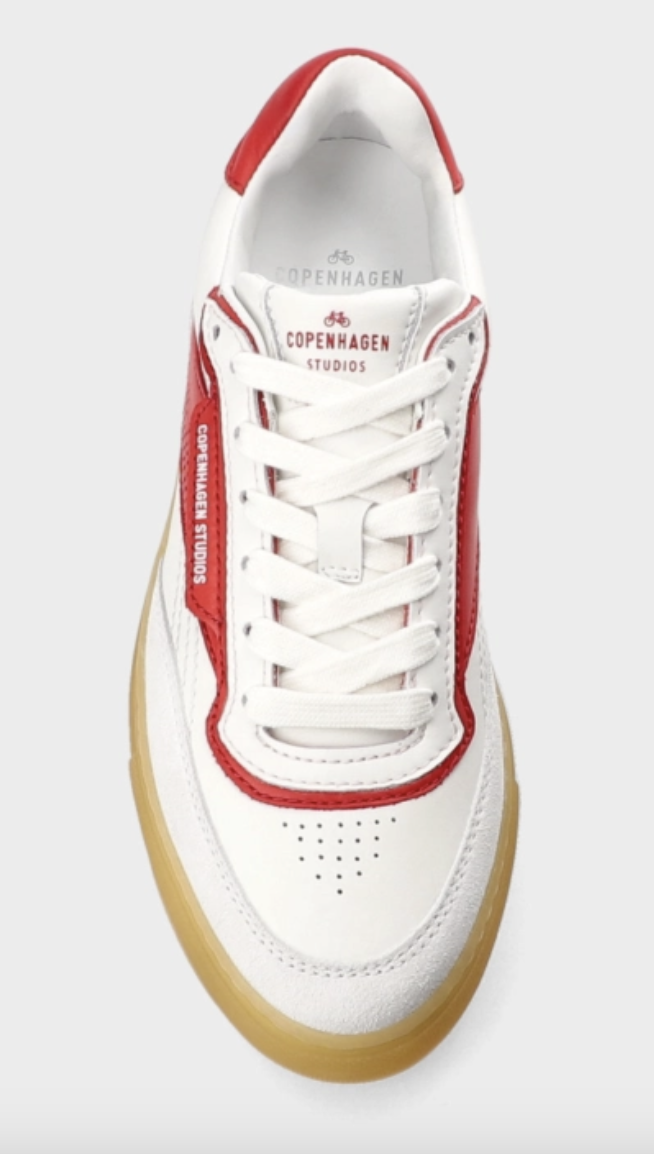 COPENHAGEN STUDIOS CPH90 leather mix  white/red