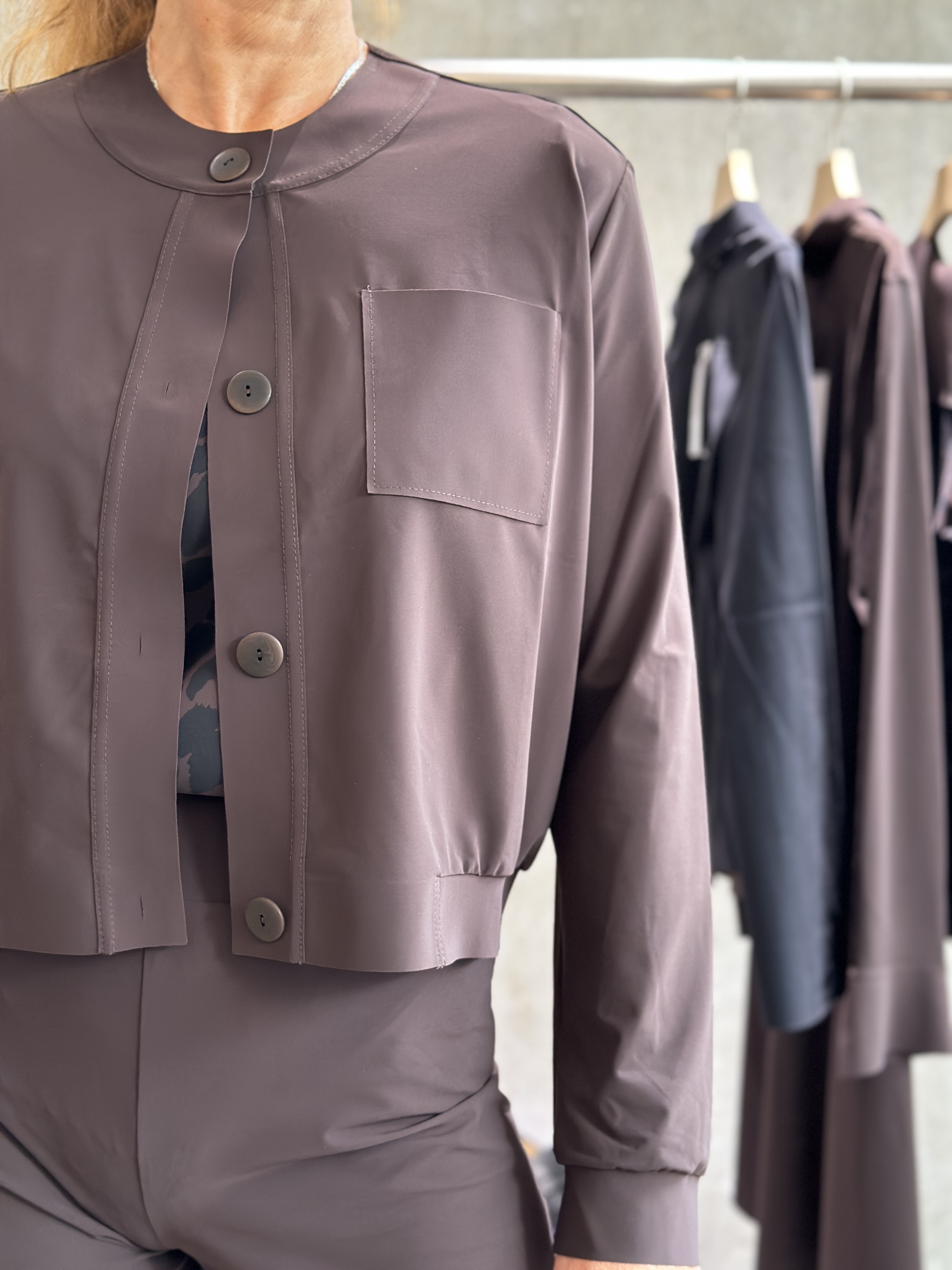 SASSENBACH_Style Jacke HANNA braun & kreide