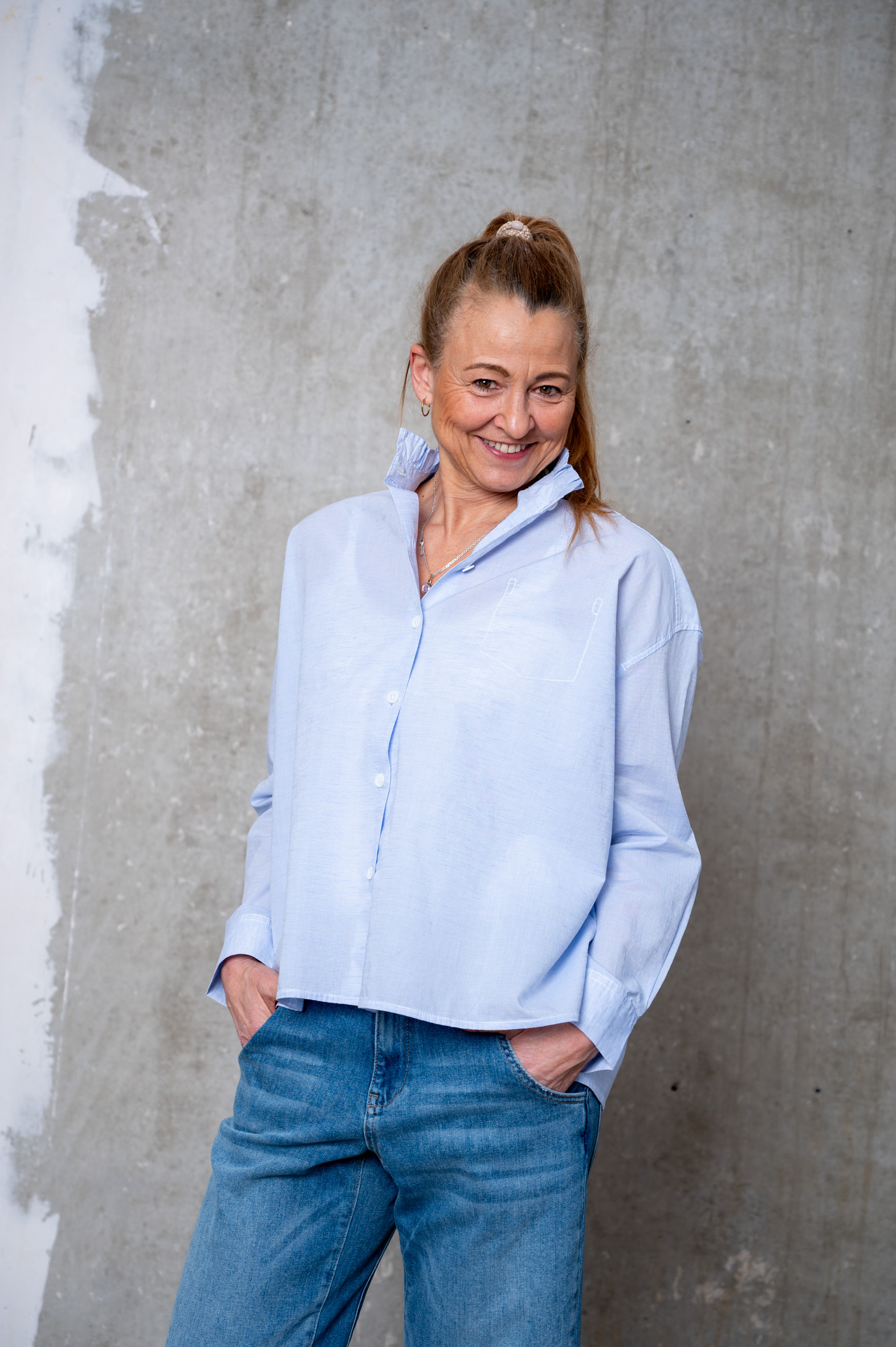 NARLI Bluse blue strip