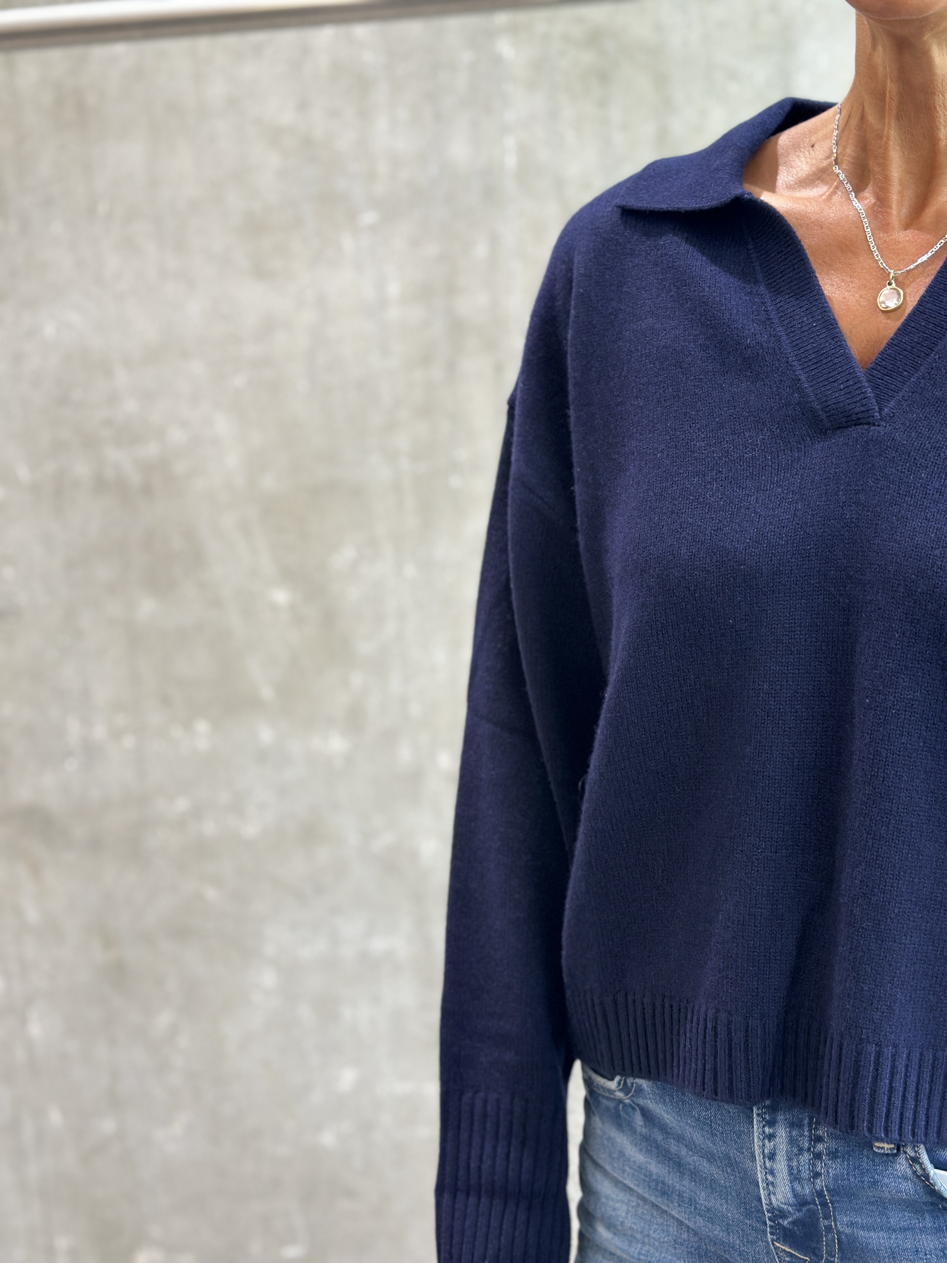 HANDMADE Polo Sweater