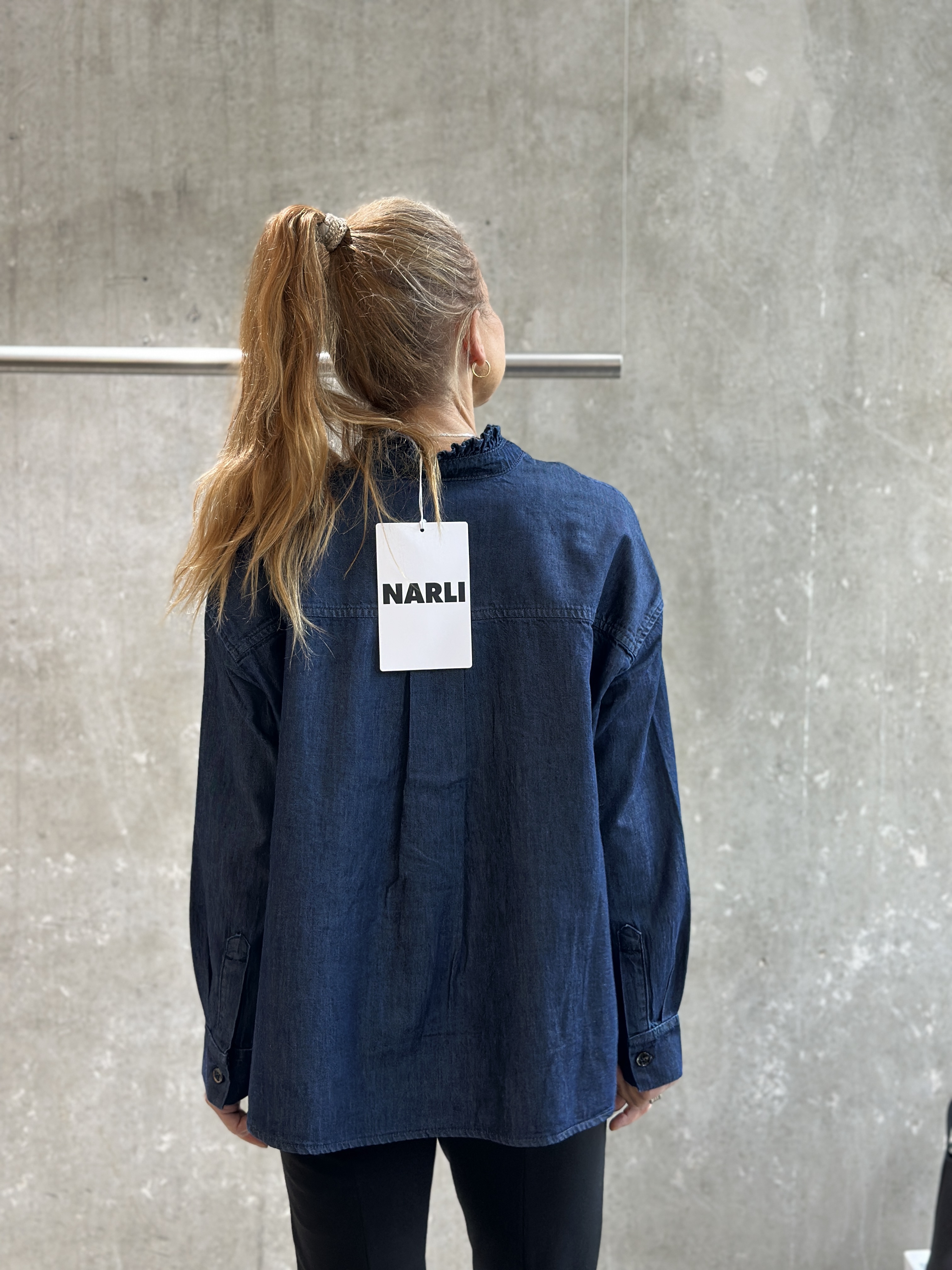 Narli NARLI Jeansbluse | denim | L | SW10520.4