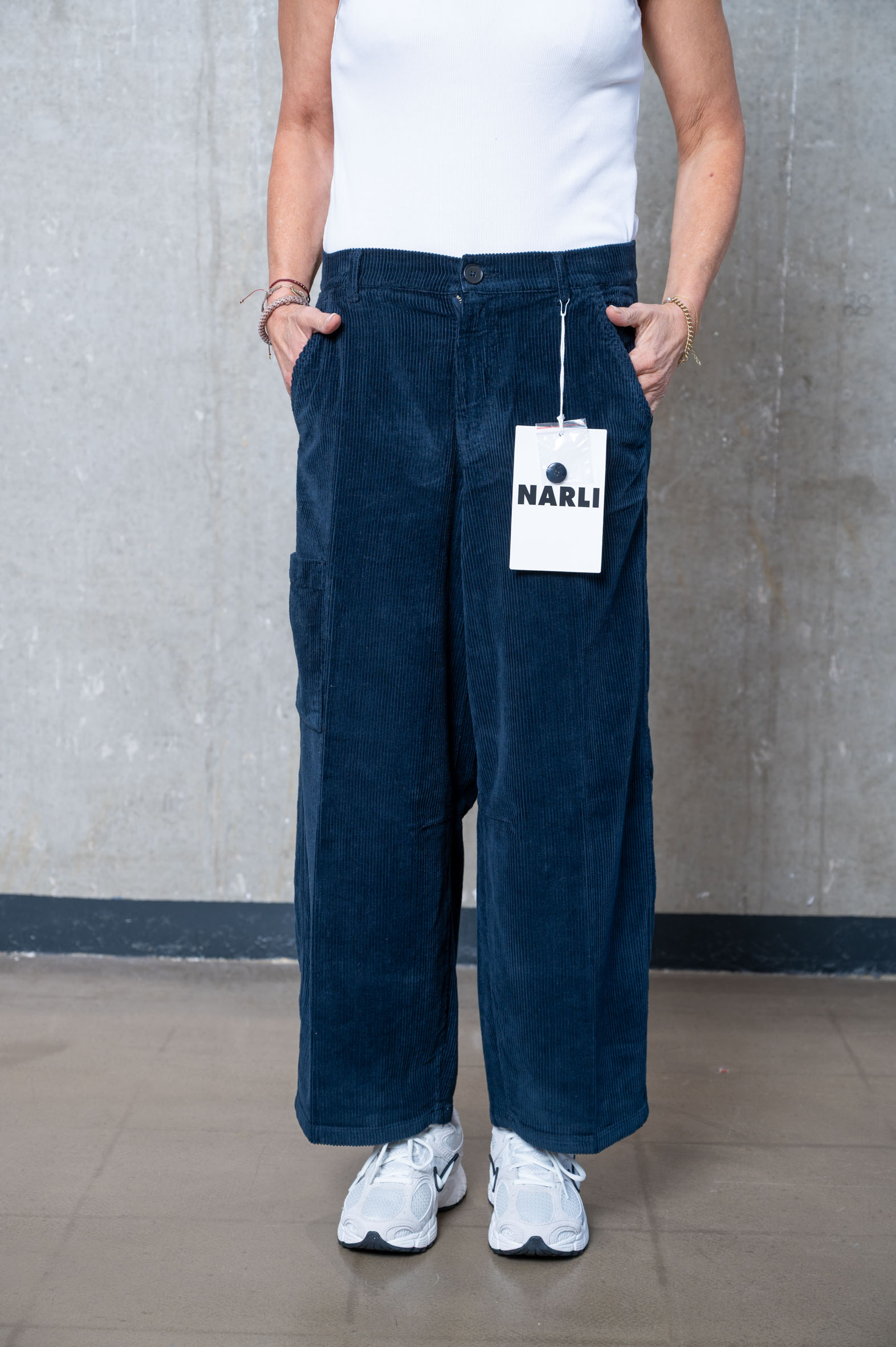 NARLI CARGO-Cord-Hose night & khaki 38-800 