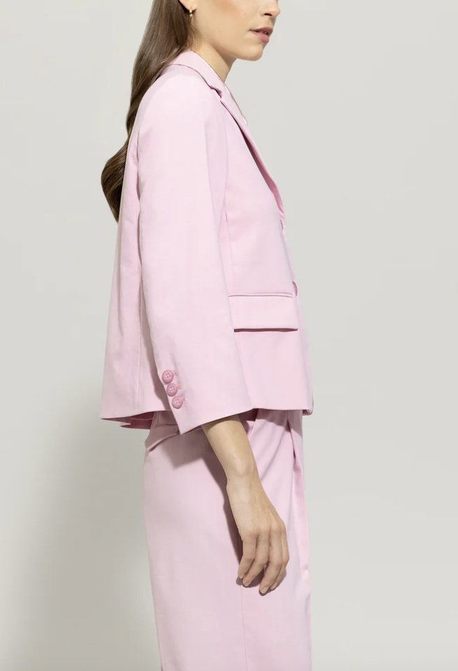 LUISA CERANO TWILL BLAZER fresh rose
