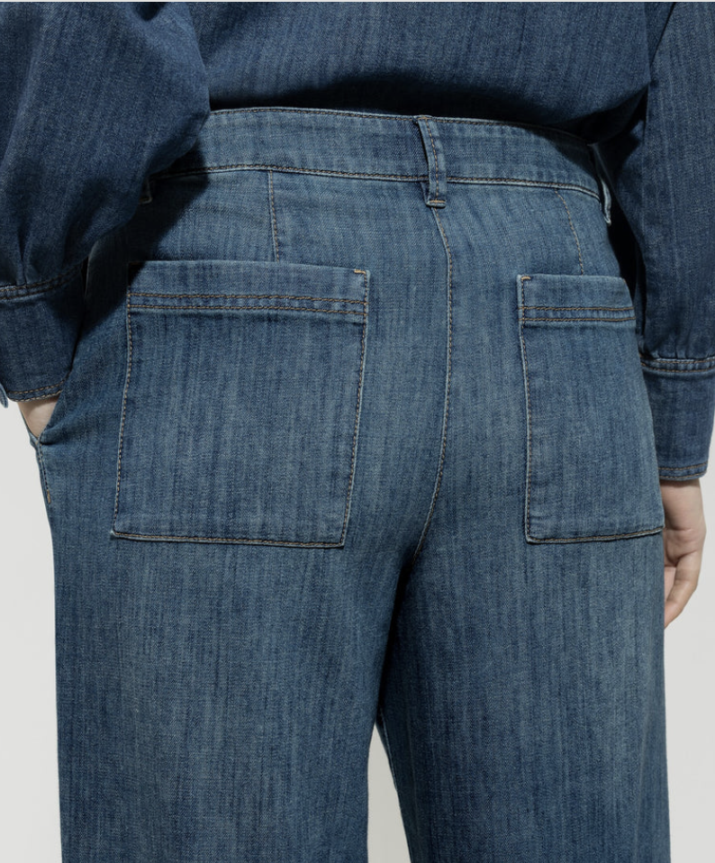 LUISA CERANO Jeans mit Bundfalte