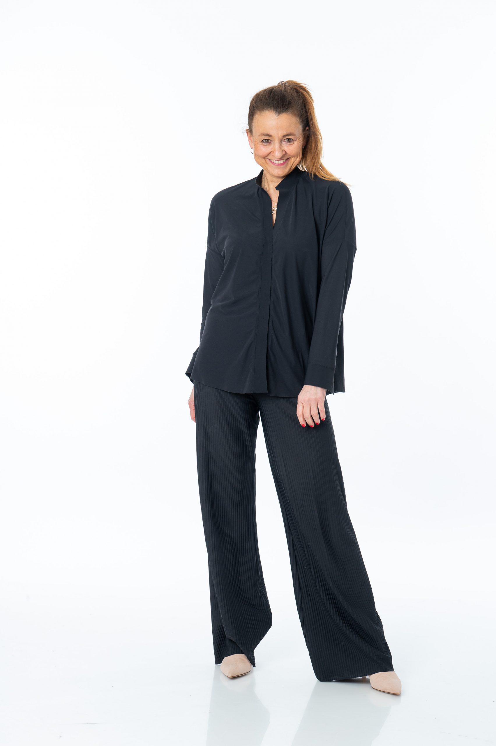 SASSENBACH_Style Hose LENNIE STAMP schwarz