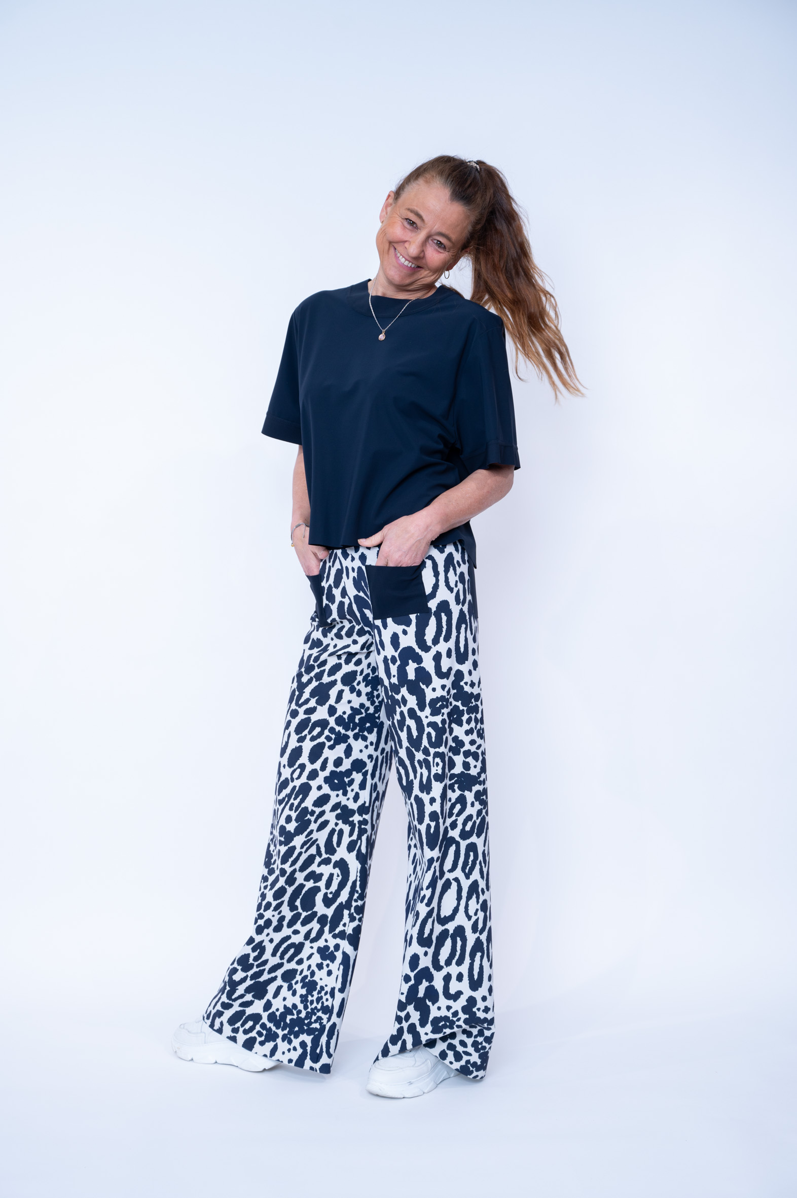 SASSENBACH_Style Hose GOLDIE leo blau 