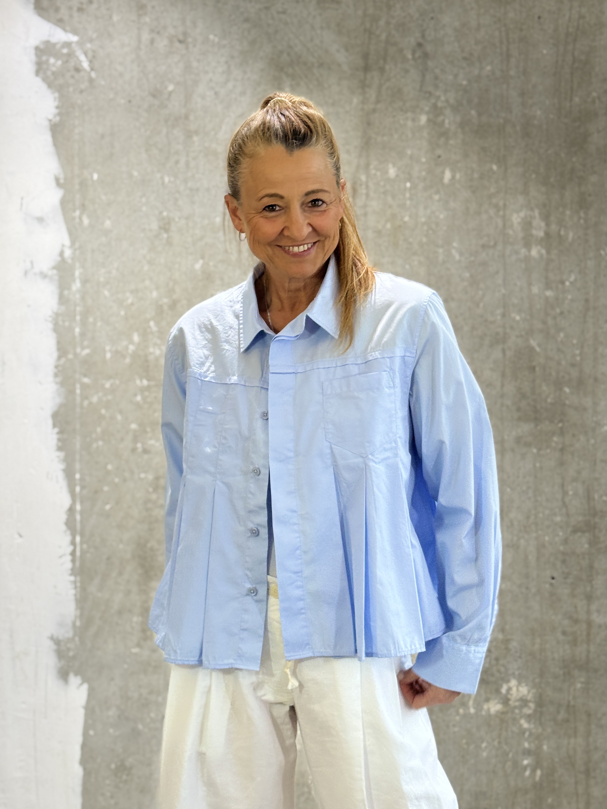 NARLI  Plisee-Bluse in 3 Farben NEU!!!!!