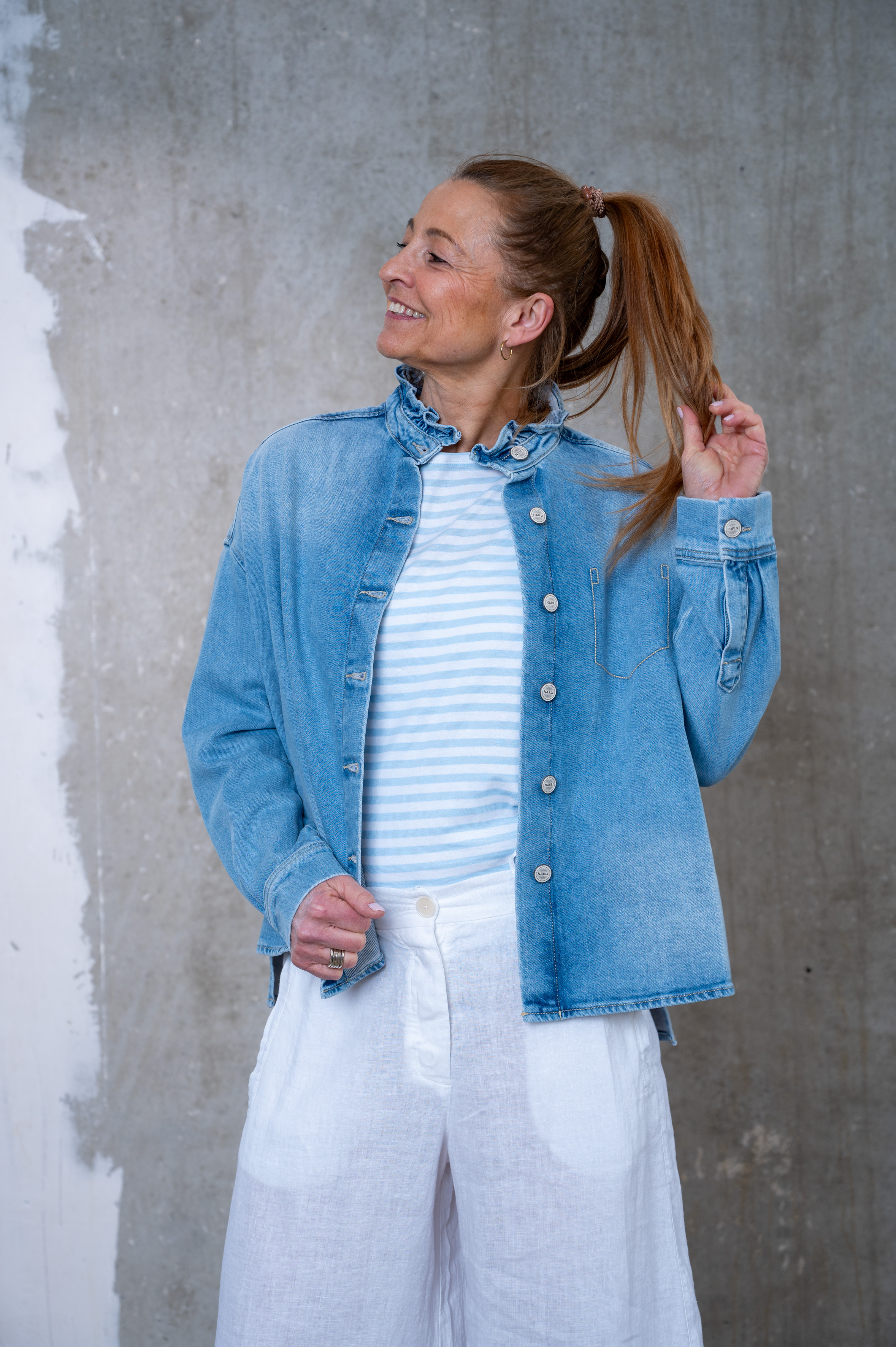 NARLI Jeanshemd-/jacke  blue