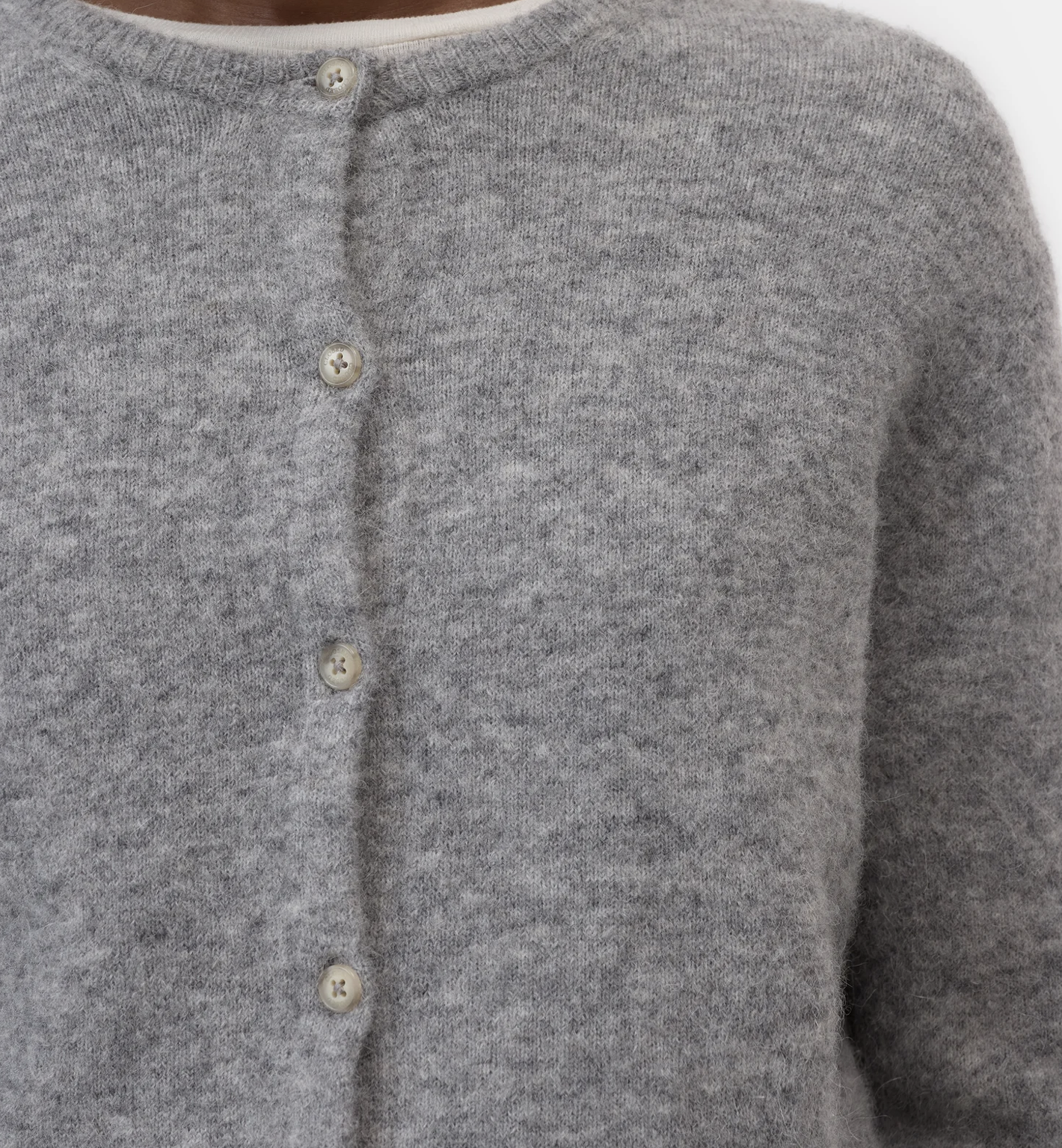 CLOSED Cardigan light grey melange