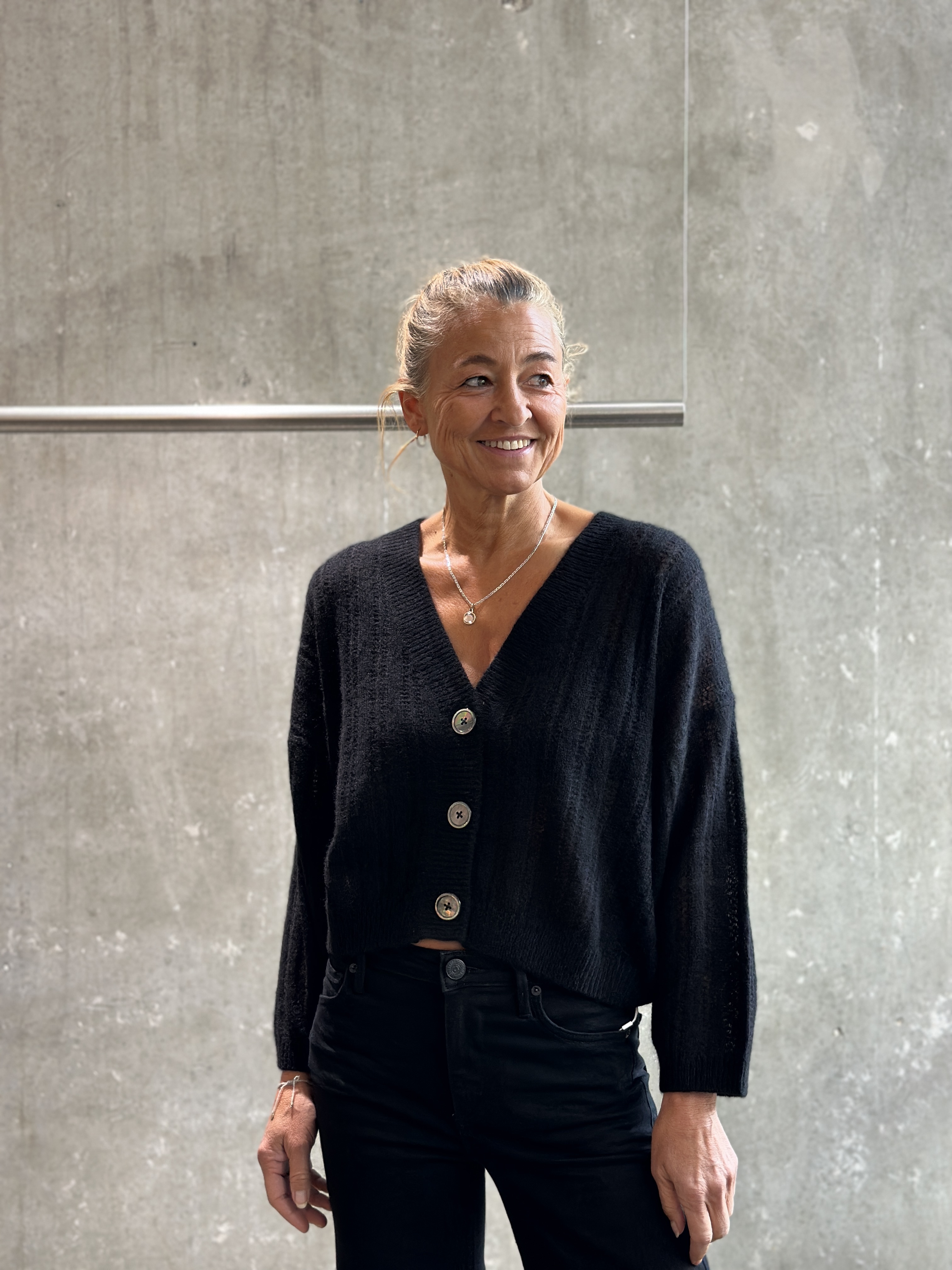 HANDMADE Cardigan schwarz