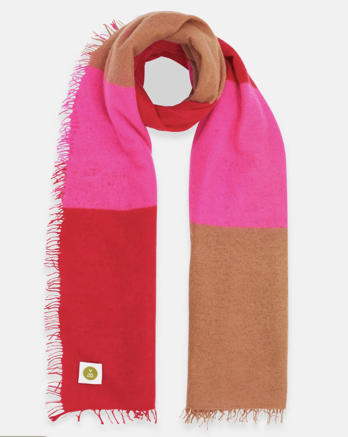 VON GOAT Cashmere Schal BIG STRIPE K