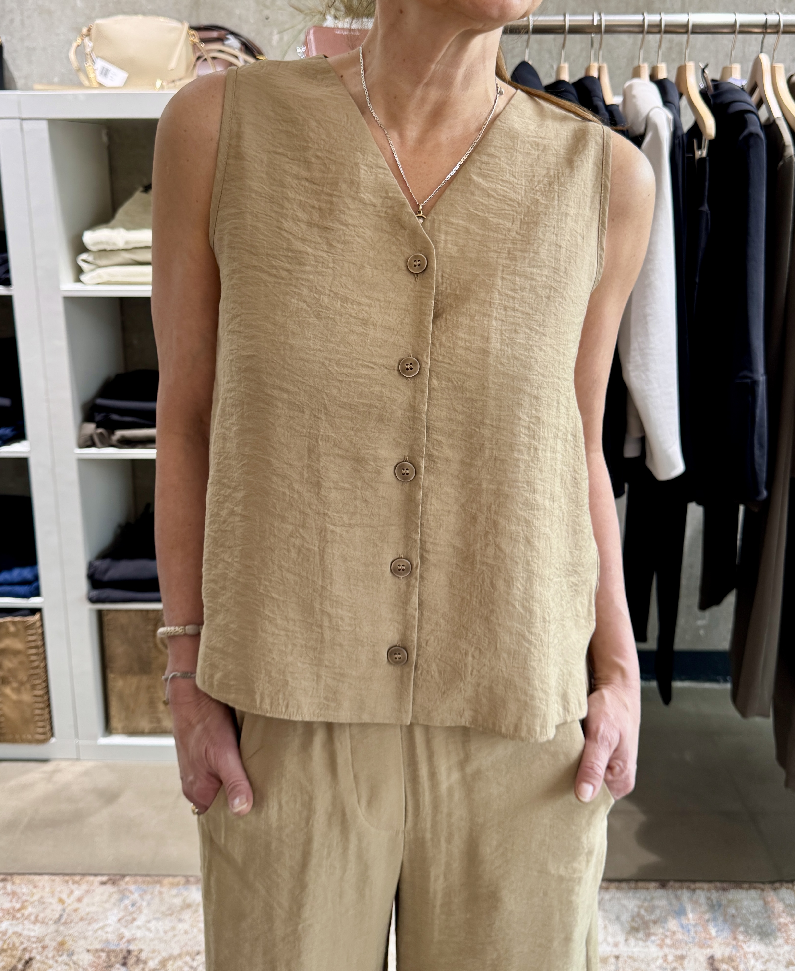 ANIA SCHIERHOLT Bluse 3001/77 tabak