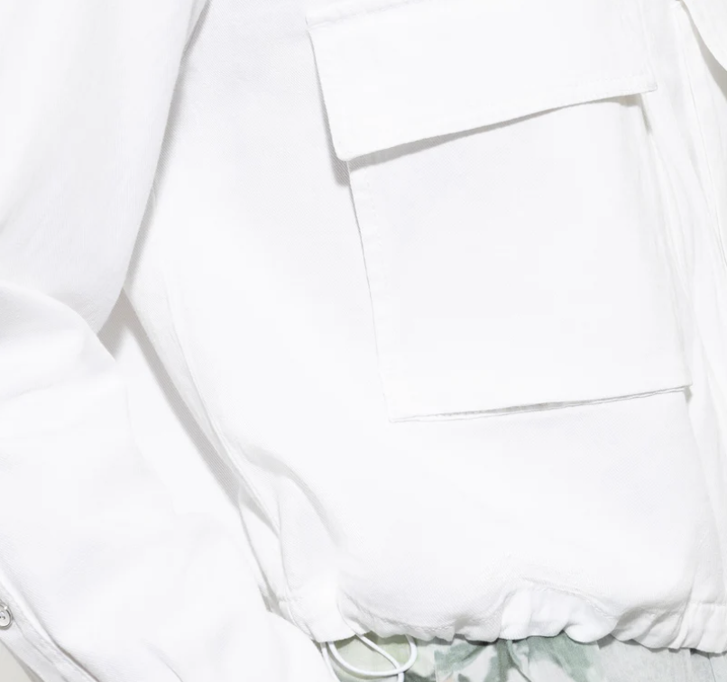 LUISA CERANO Denim-Blouson weiss