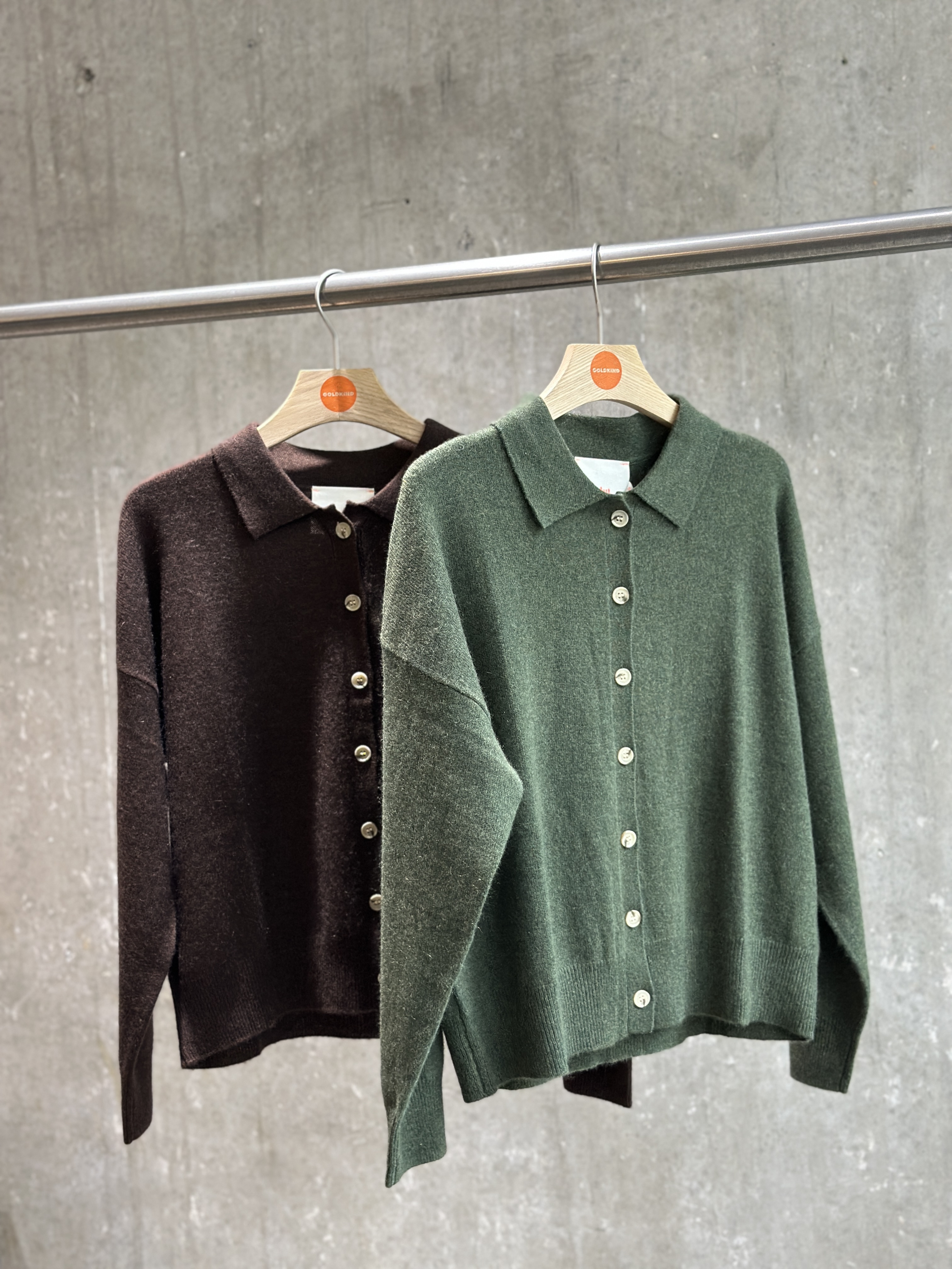 ABSOLUT CASHMERE Cardigan MAJURA brownie & forest