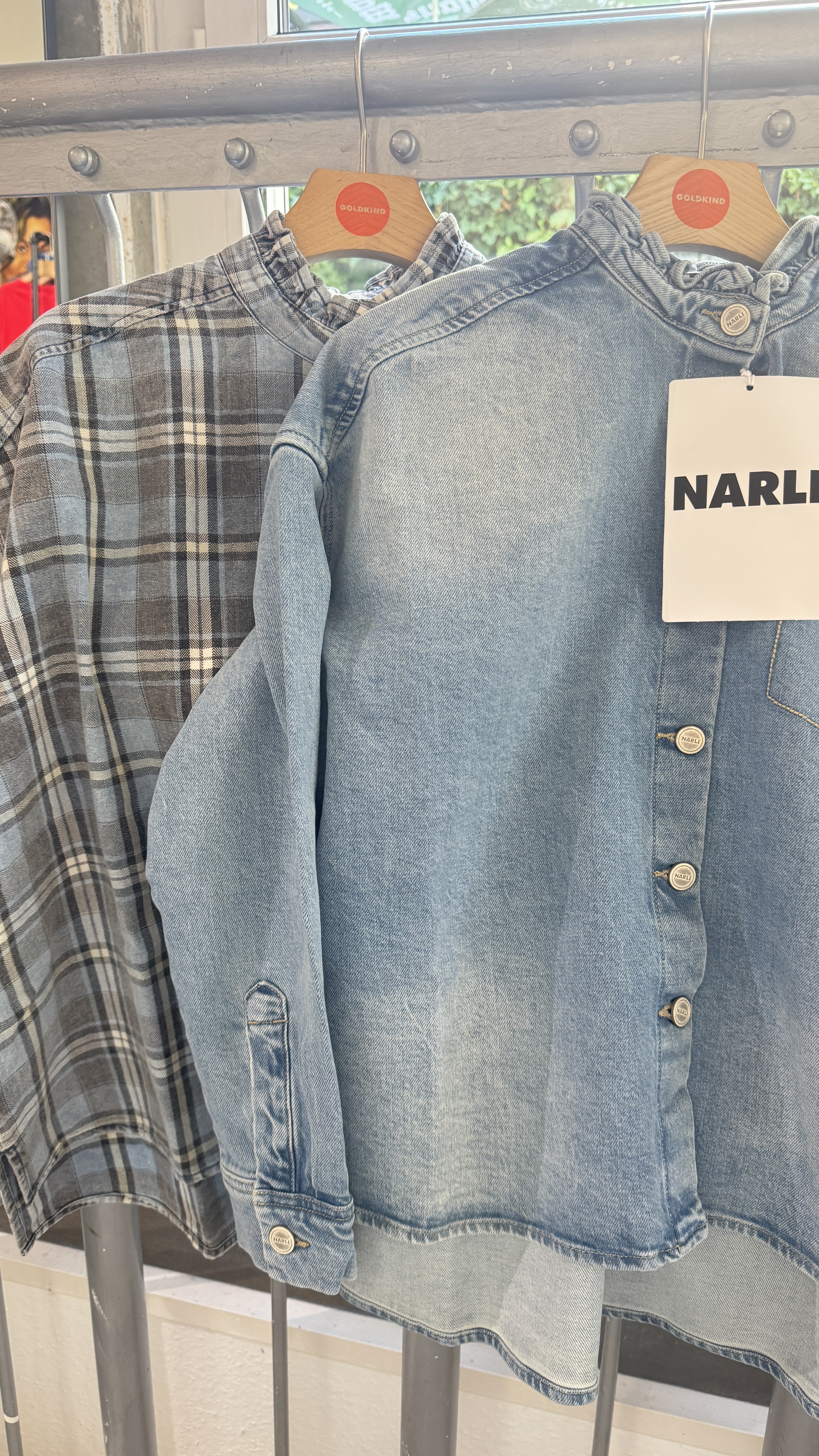NARLI Jeanshemd-/jacke hellblau