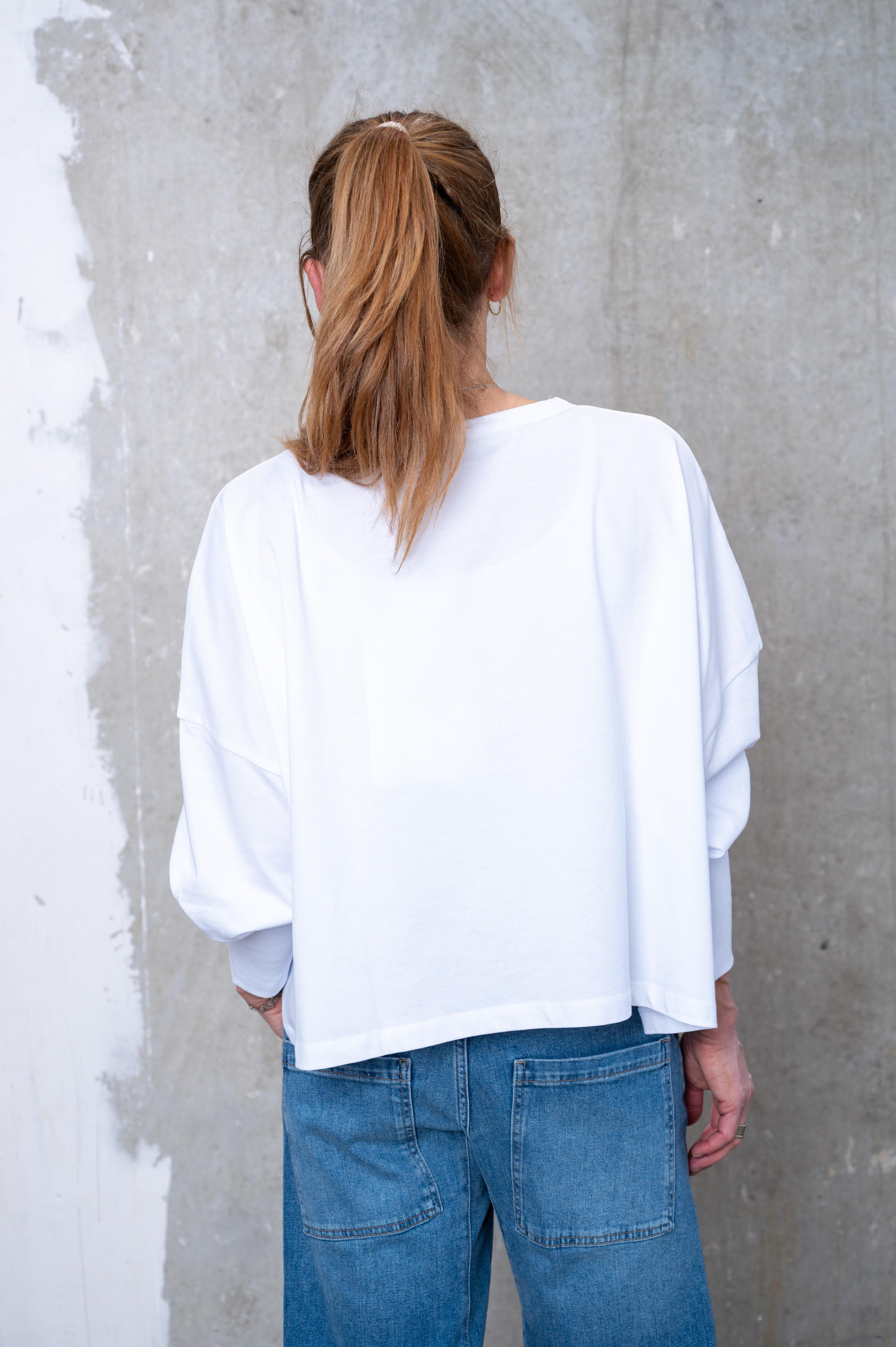 NARLI Shirt Big white & navy