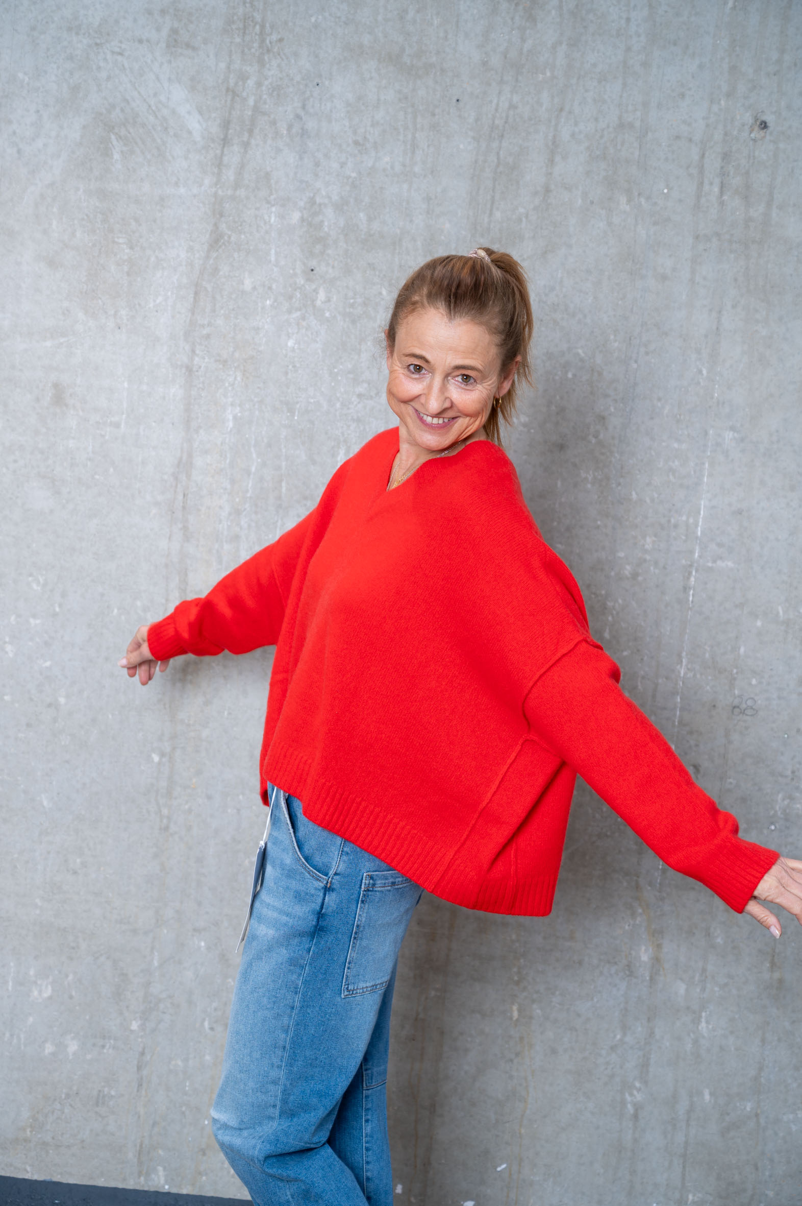 NARLI V-Pullover in 3 Farben 37-159 