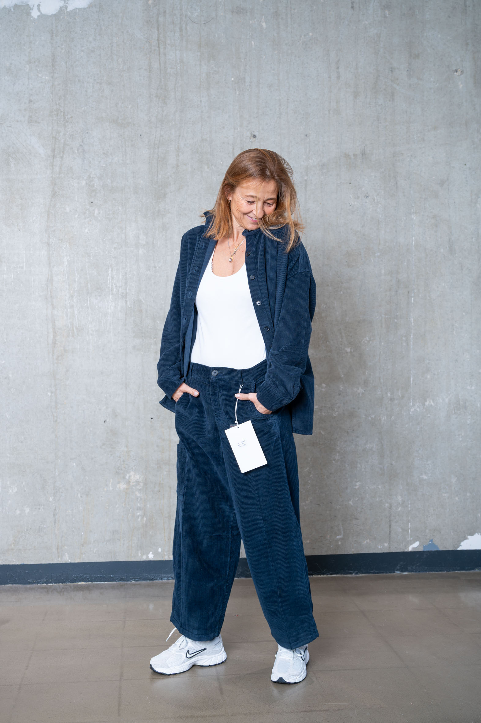 NARLI CARGO-Cord-Hose night & khaki 38-800 