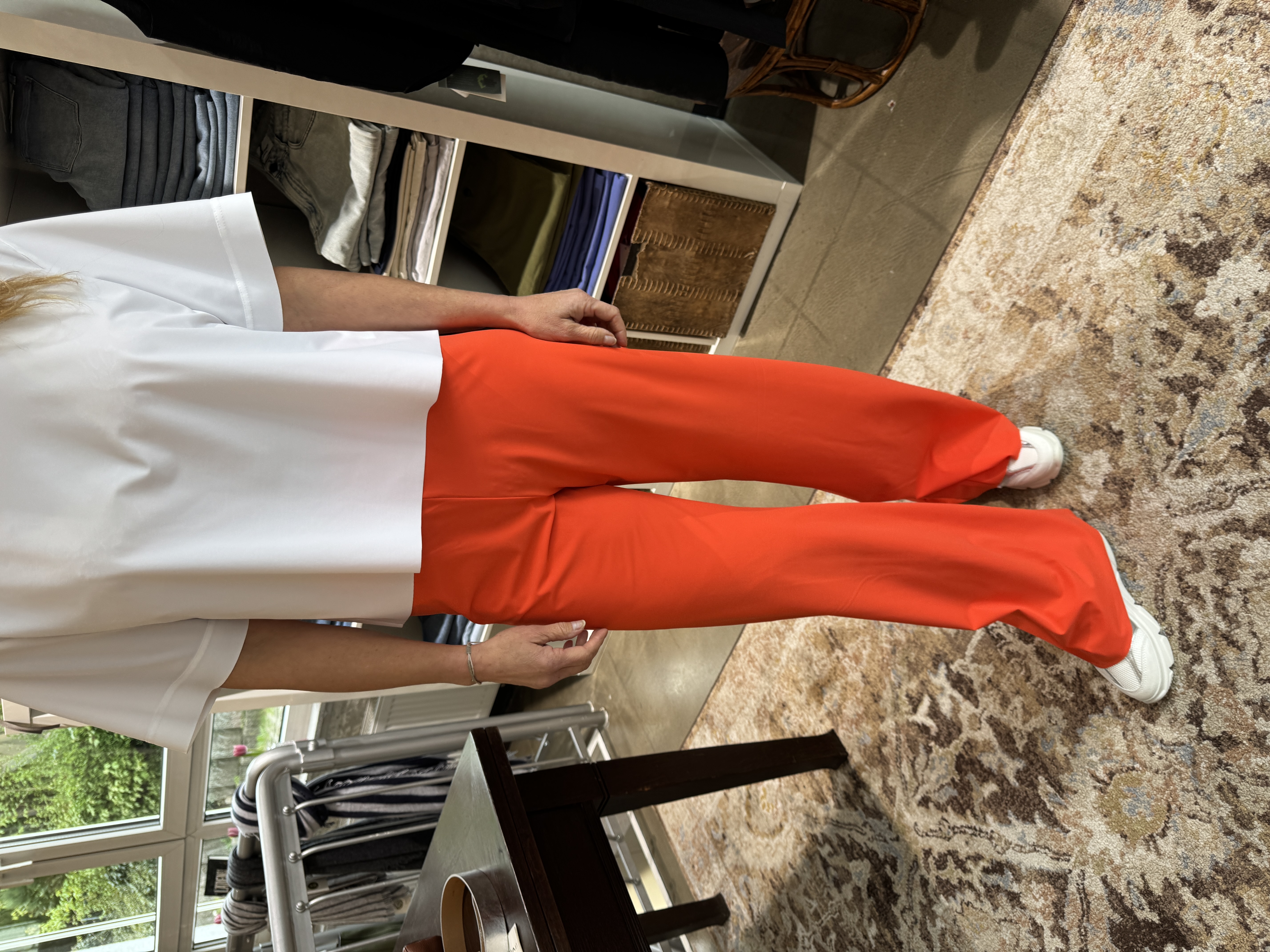 SASSENBACH_Style Hose Lennie pink & aperol