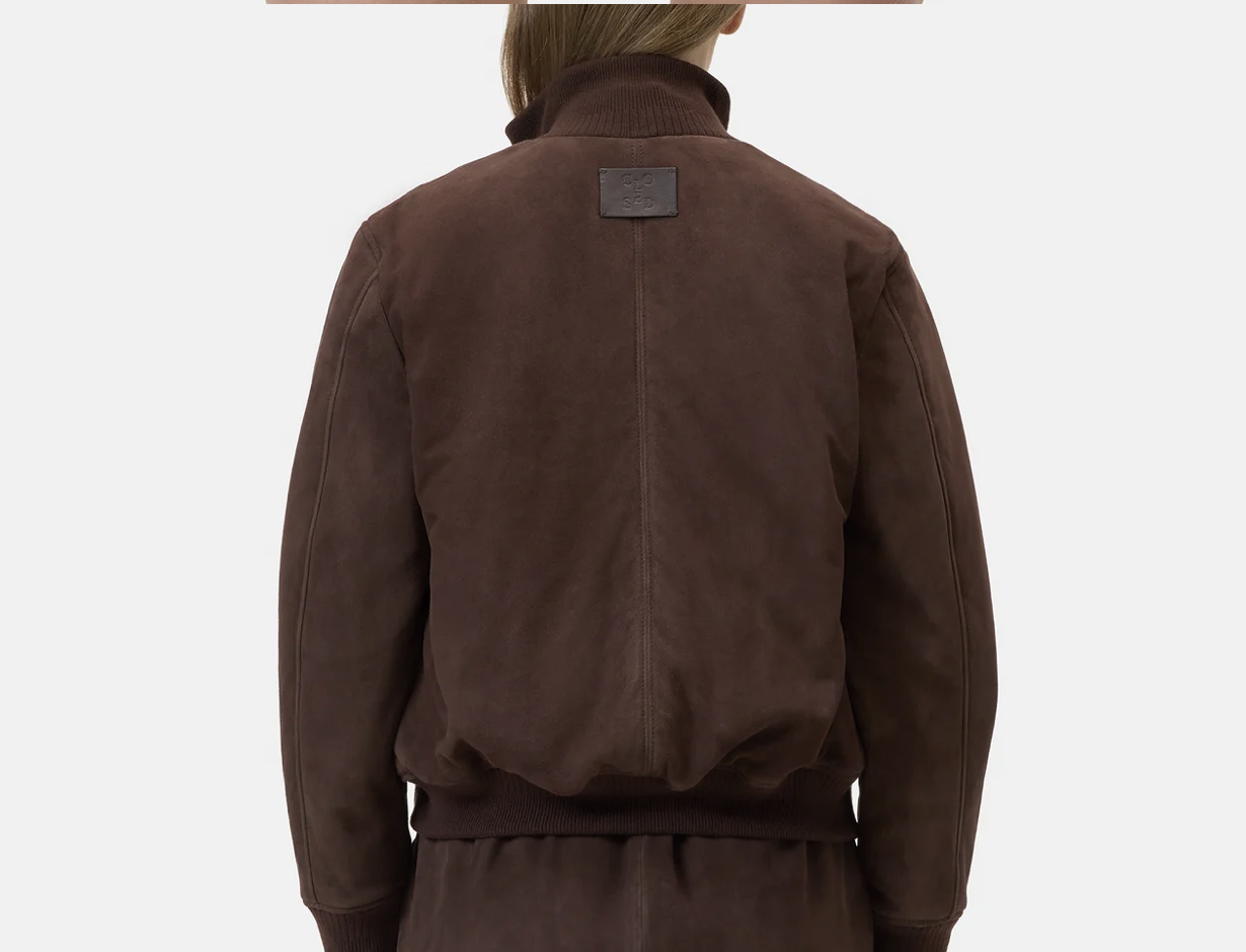 CLOSED Bomber-Lederjacke Mahagony brown