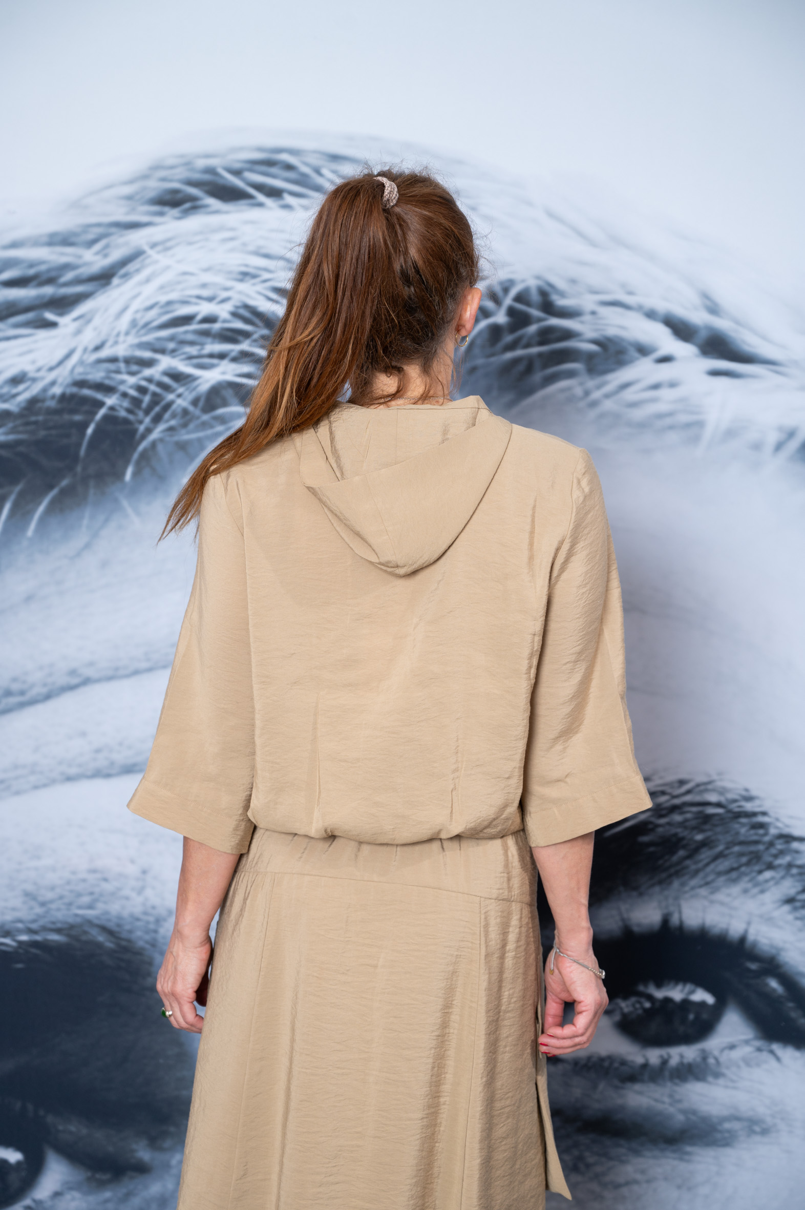 ANIA SCHIERHOLT Bluse 3027/77 tabak & schwarz