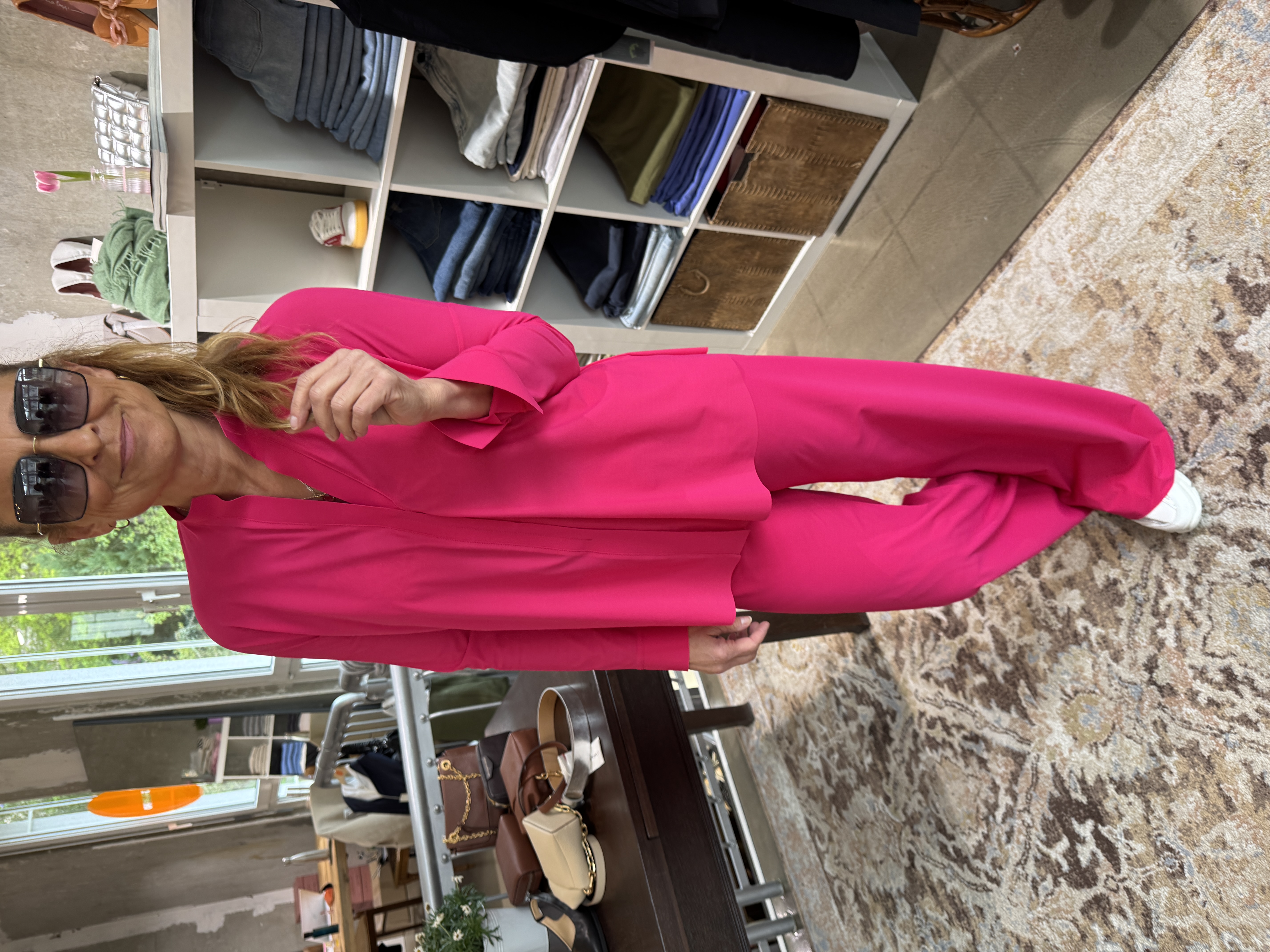 SASSENBACH_Style Hose Lennie pink & aperol