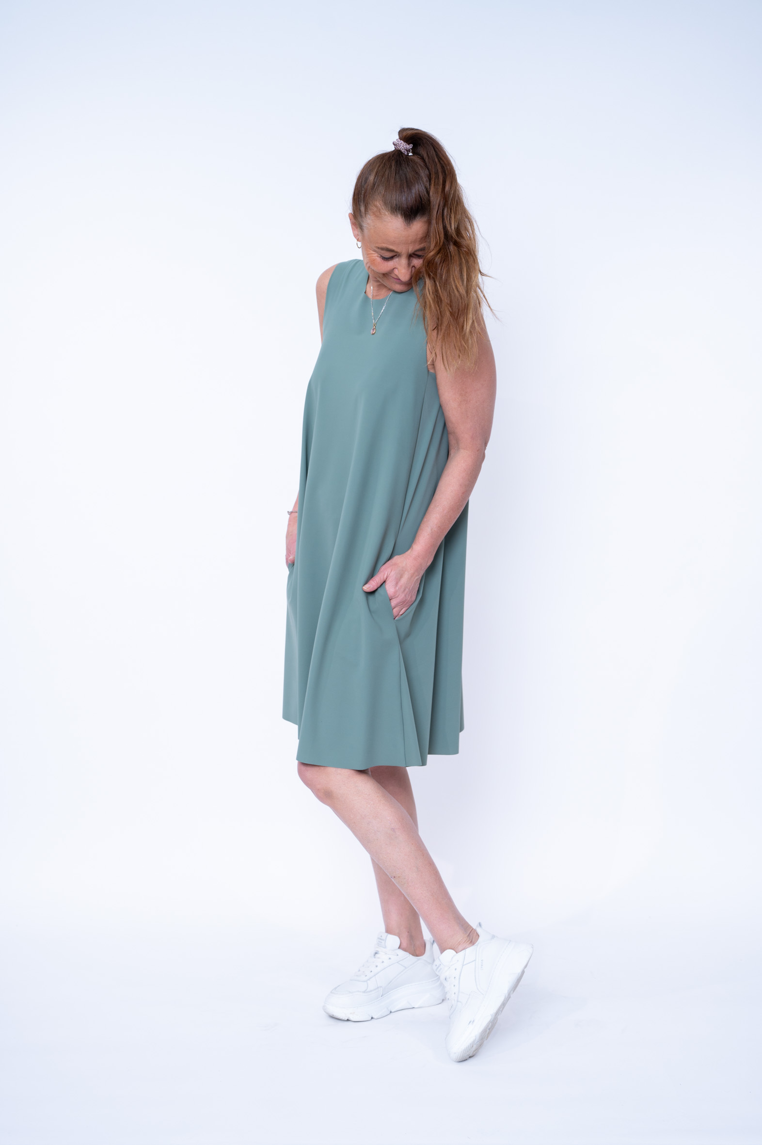 SASSENBACH_STYLE Kleid LOLITA Salbei