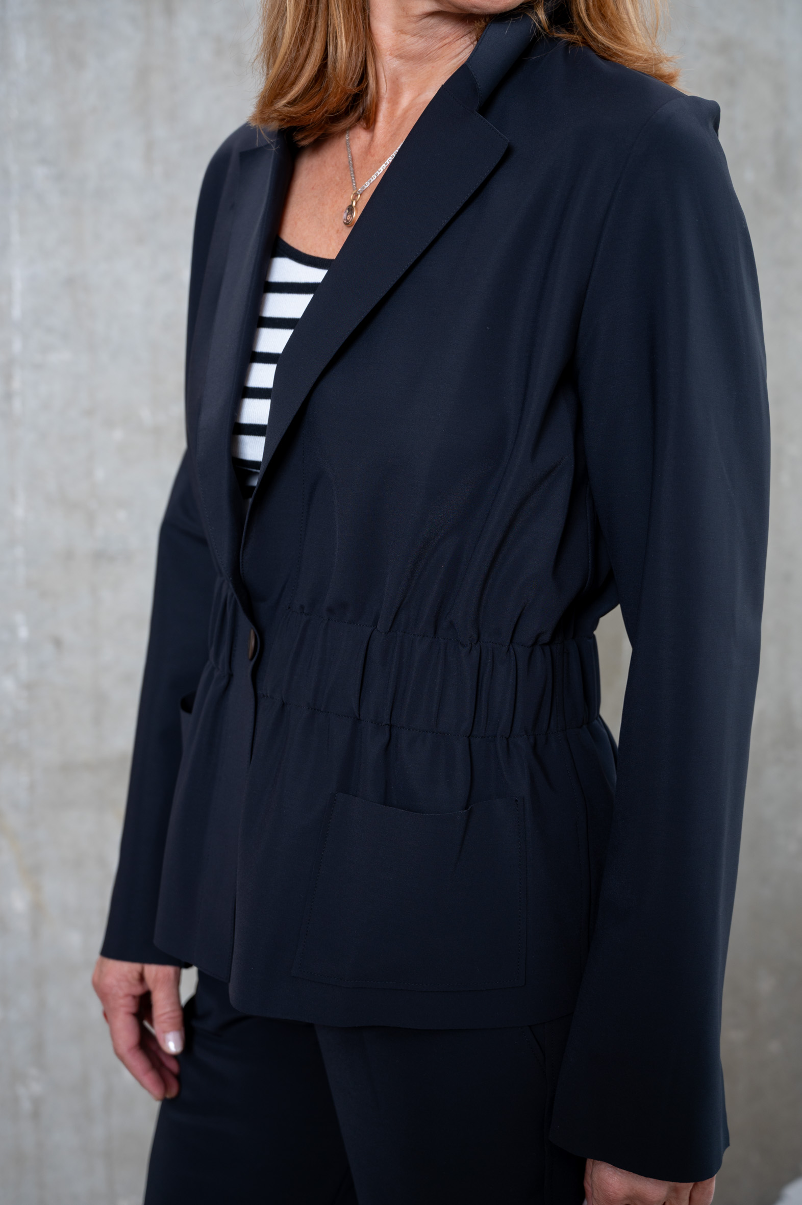 SASSENBACH_Style Jacke NATI schwarz & schoko