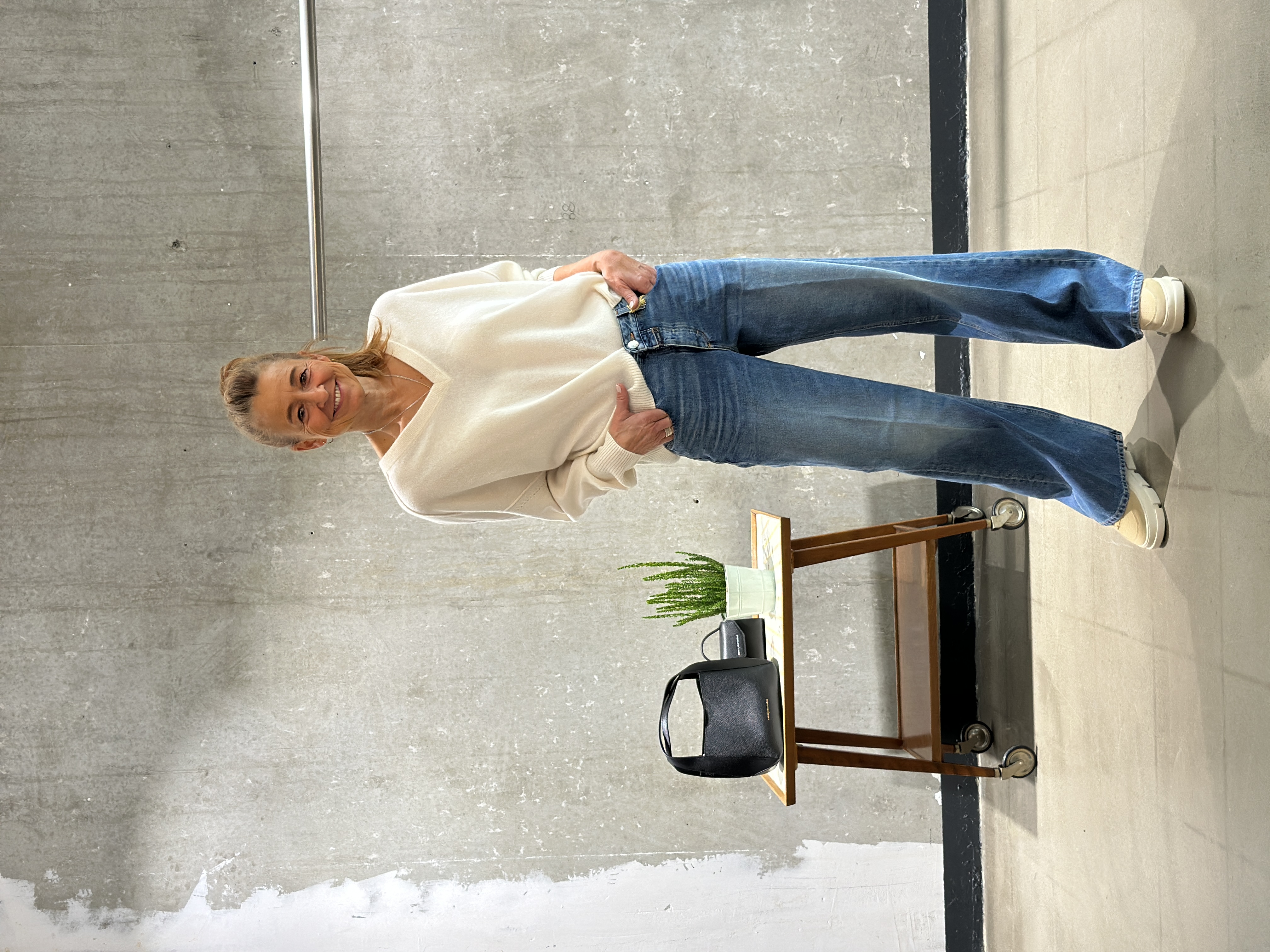 NOT SHY Pullover ecru