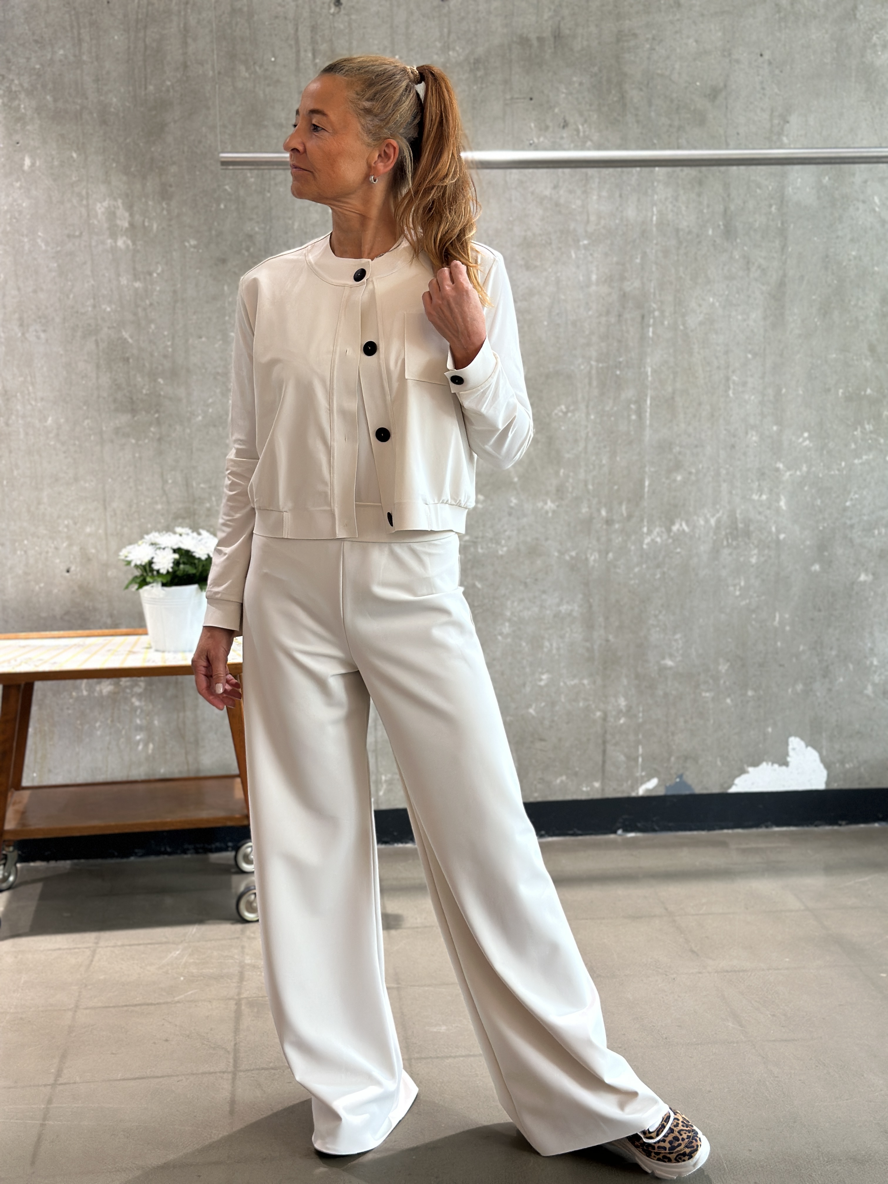 SASSENBACH_Style Jacke HANNA schoko & kreide