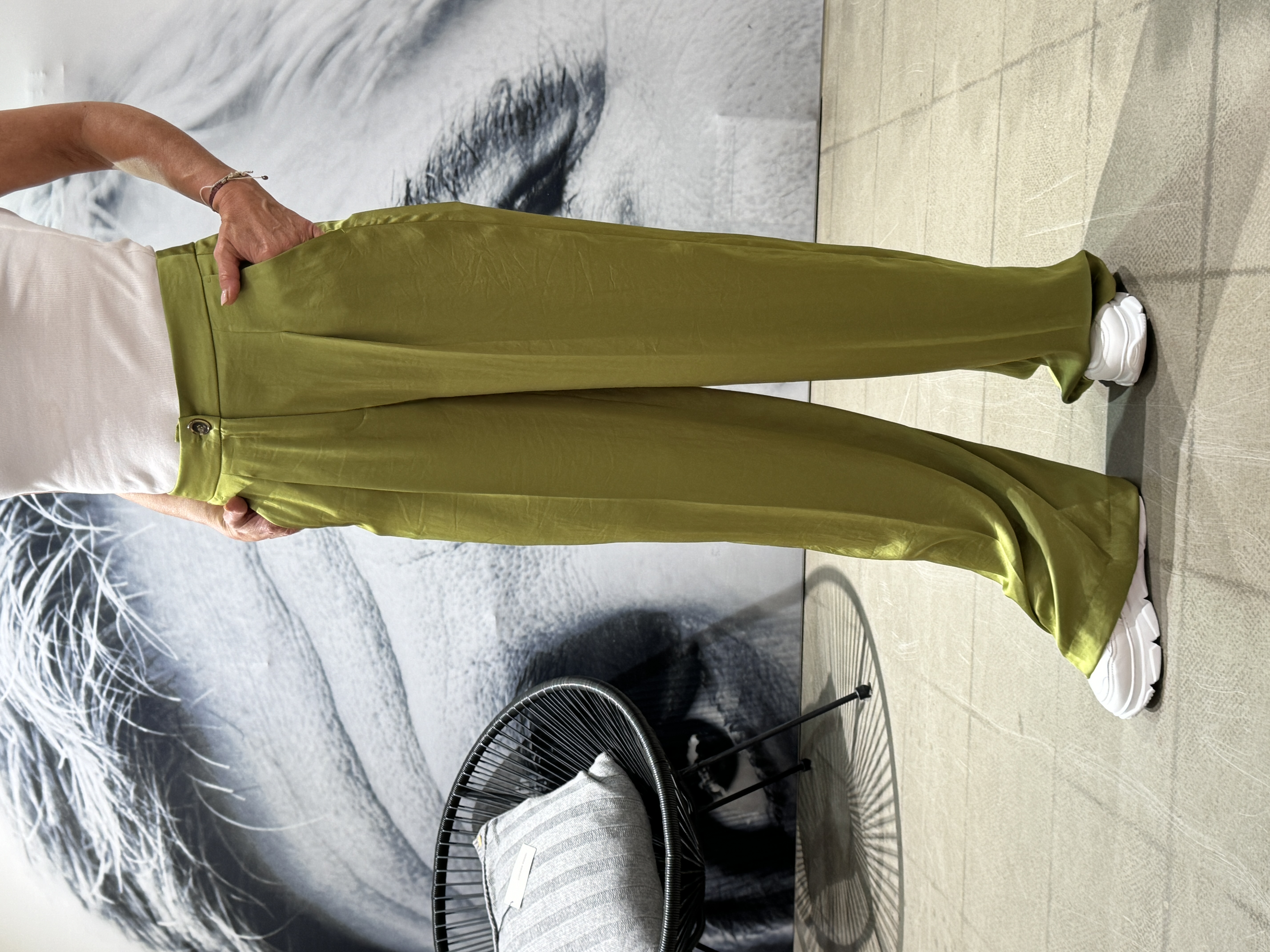 Luisa Cerano Wideleg-Pants mit Bundfalte