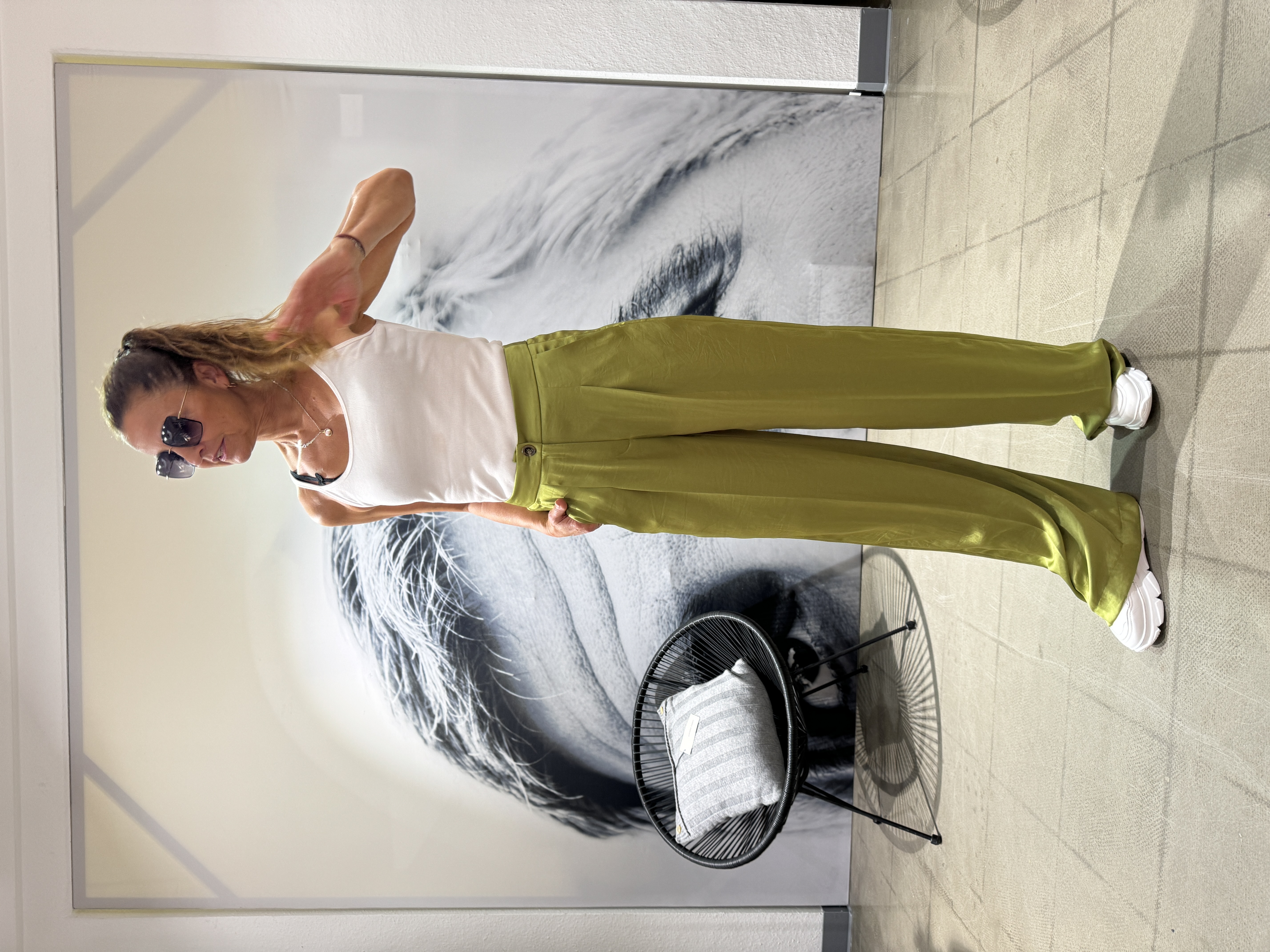 Luisa Cerano Wideleg-Pants mit Bundfalte