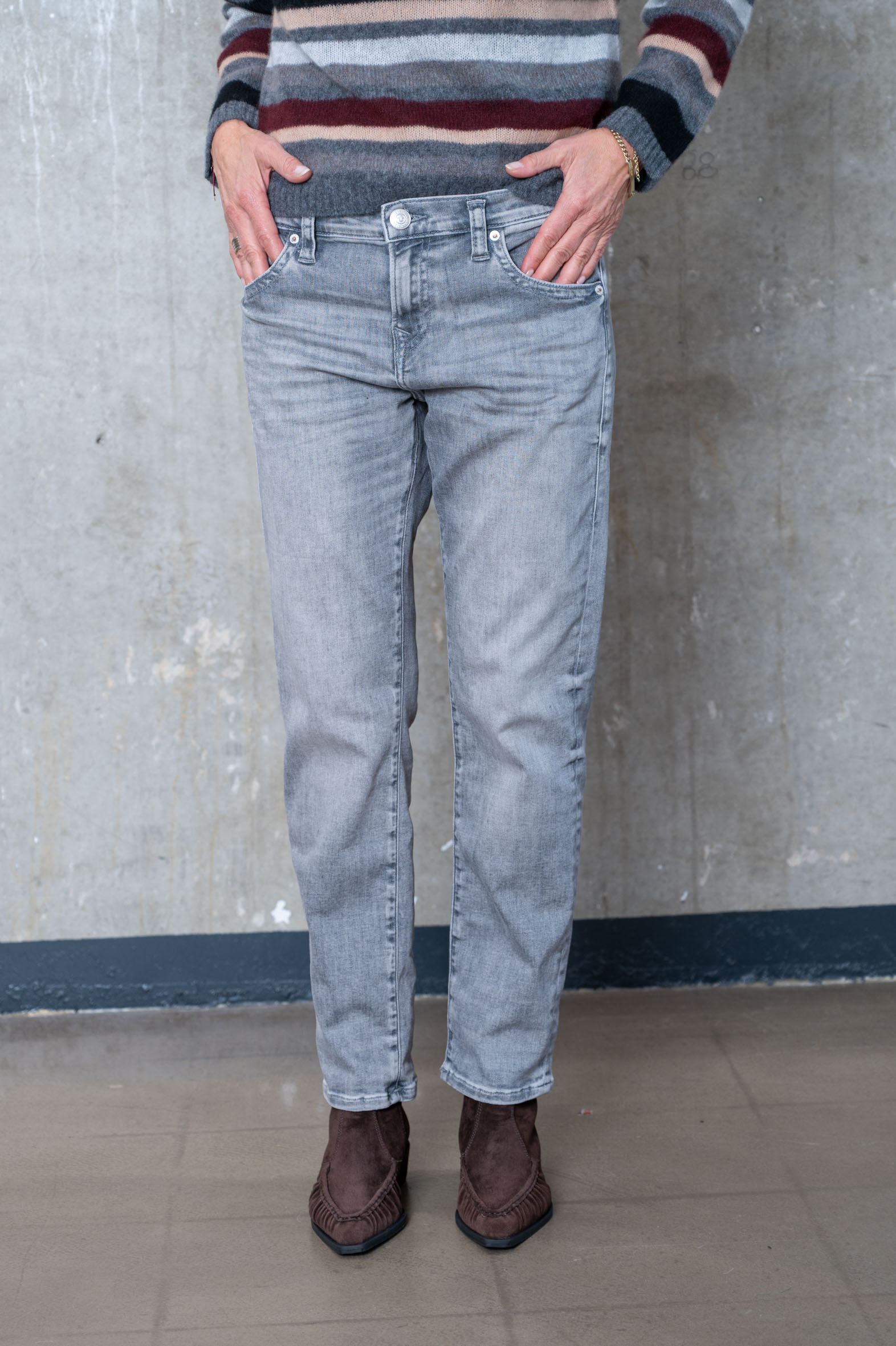 TRUE RELIGION Jeans LIV Boyfriend grey