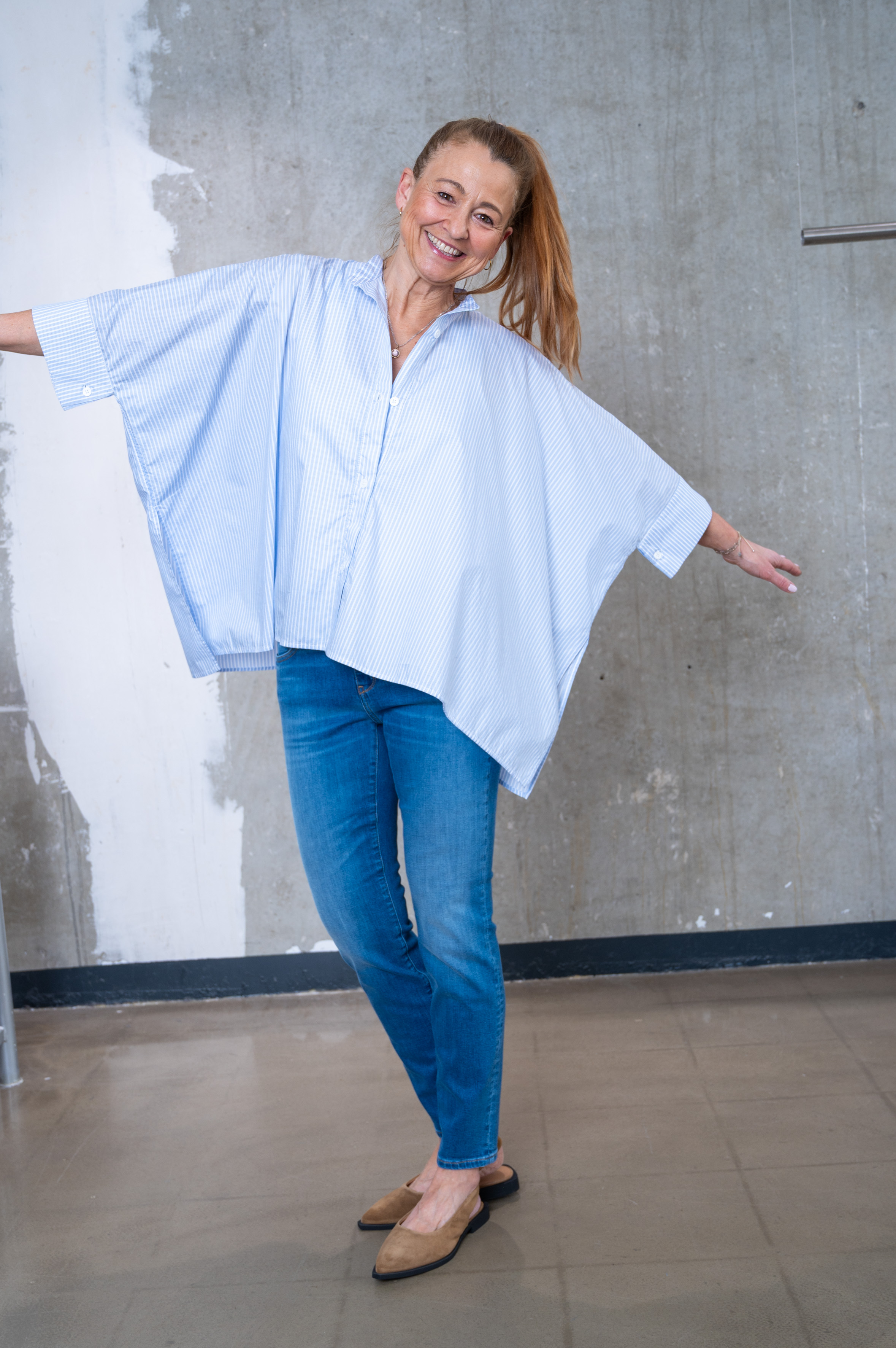 NARLI Bluse gestreift