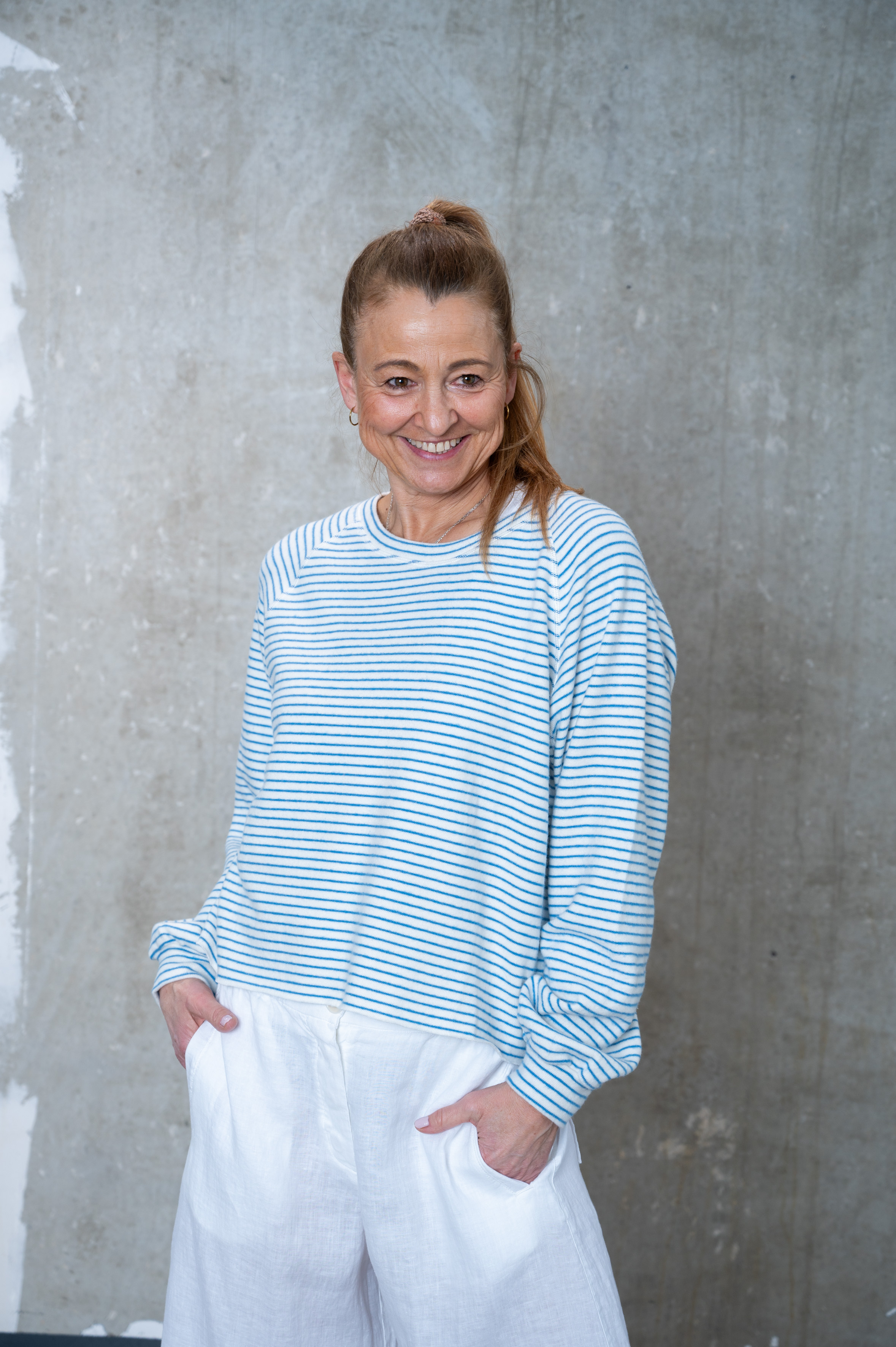 NARLI Sweat blue stripe