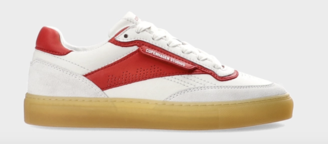 COPENHAGEN STUDIOS CPH90 leather mix  white/red