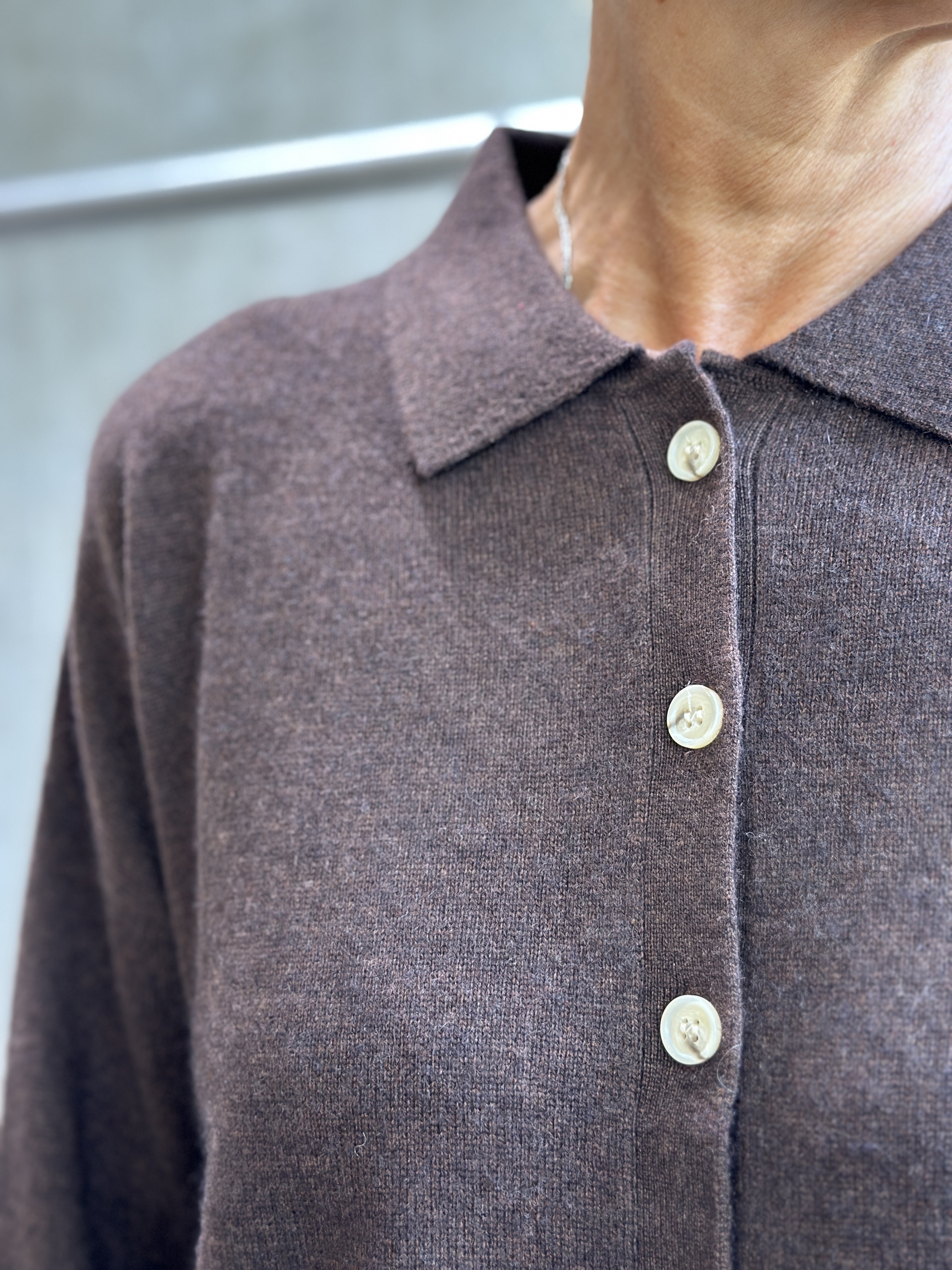 ABSOLUT CASHMERE Cardigan MAJURA brownie & forest