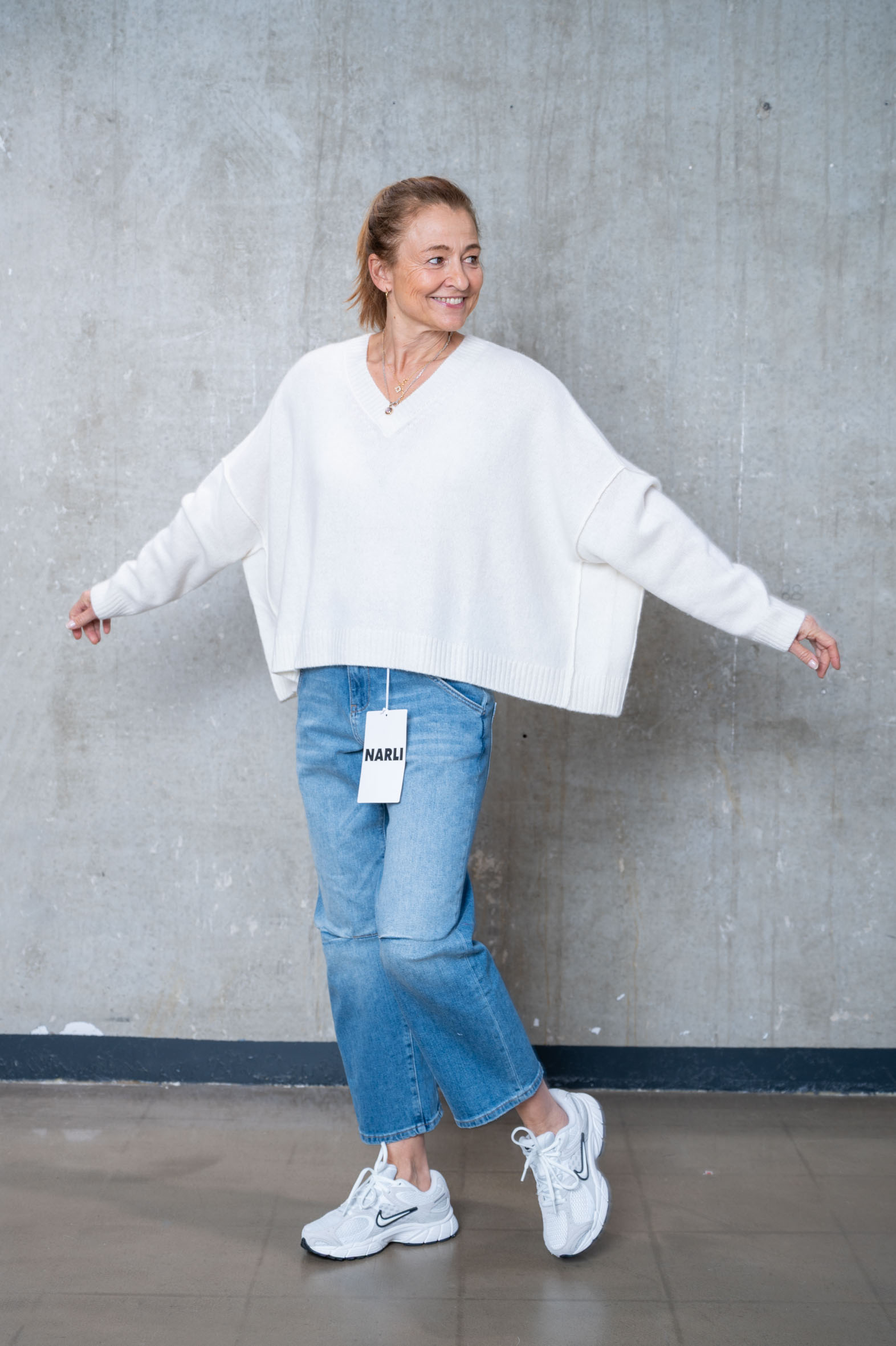 NARLI V-Pullover in 3 Farben 37-159 