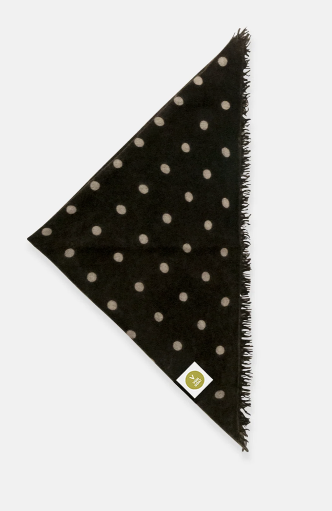 VON GOAT Bandana Polka Dots canteen/greige
