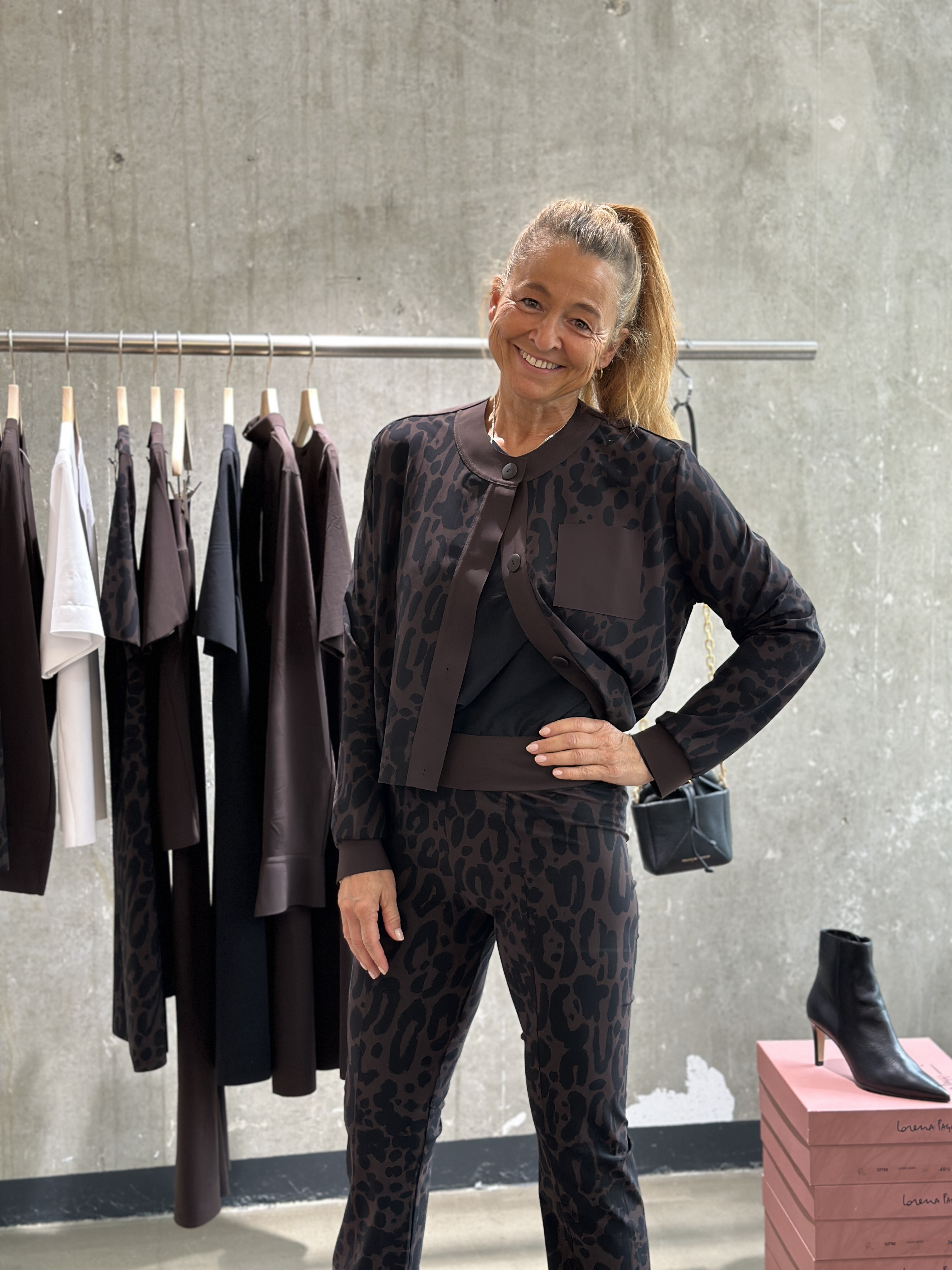 SASSENBACH_Style Jacke Hanna leo braun (schoko)