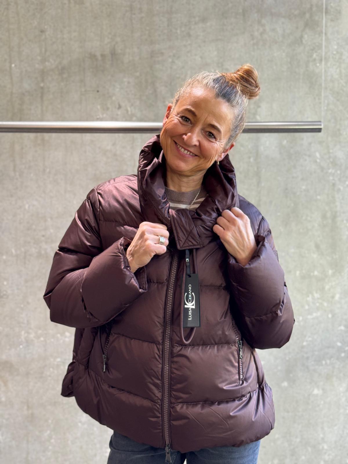 LUISA CERAMO Daunenjacke espresso