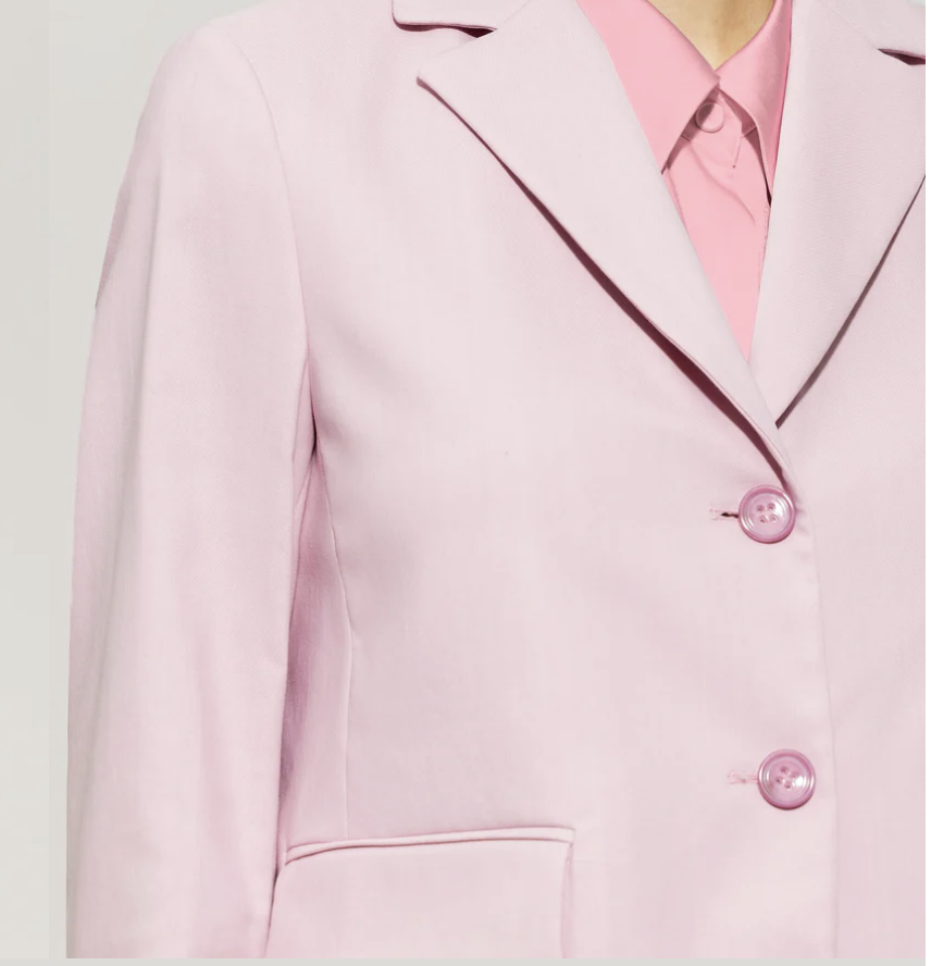 LUISA CERANO TWILL BLAZER fresh rose