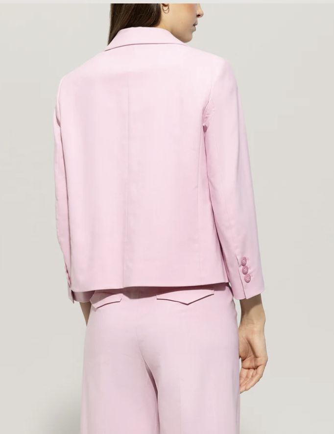 LUISA CERANO TWILL BLAZER fresh rose