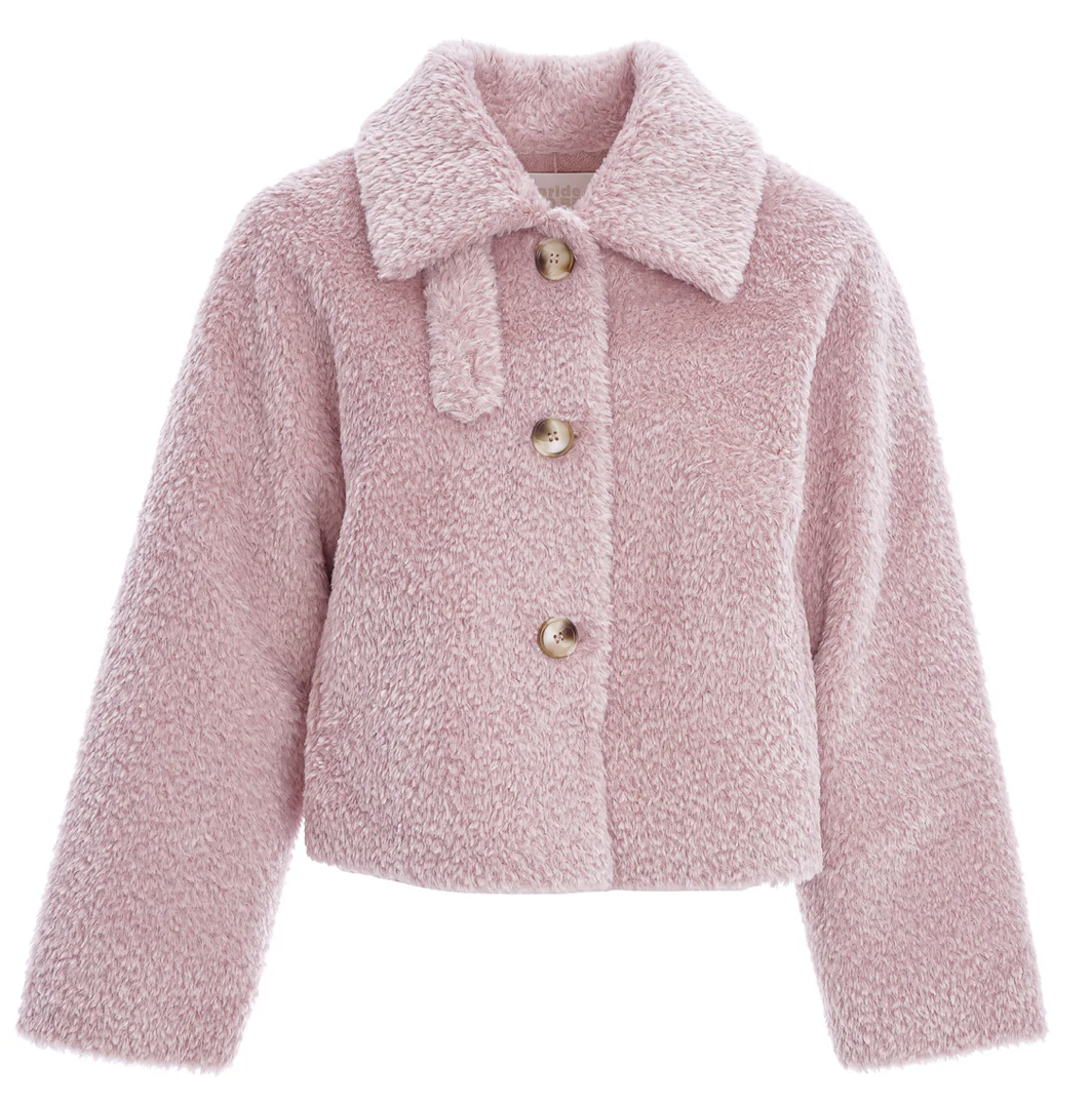 PRIDE TO BE Maerden Fur Jacke HELI brown & rose