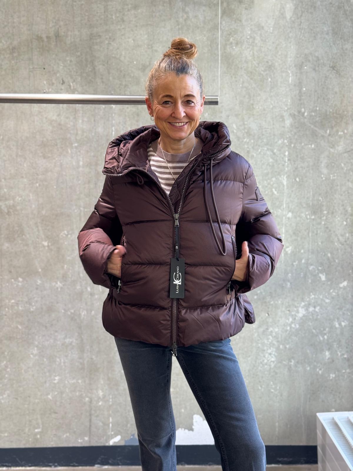 LUISA CERAMO Daunenjacke espresso