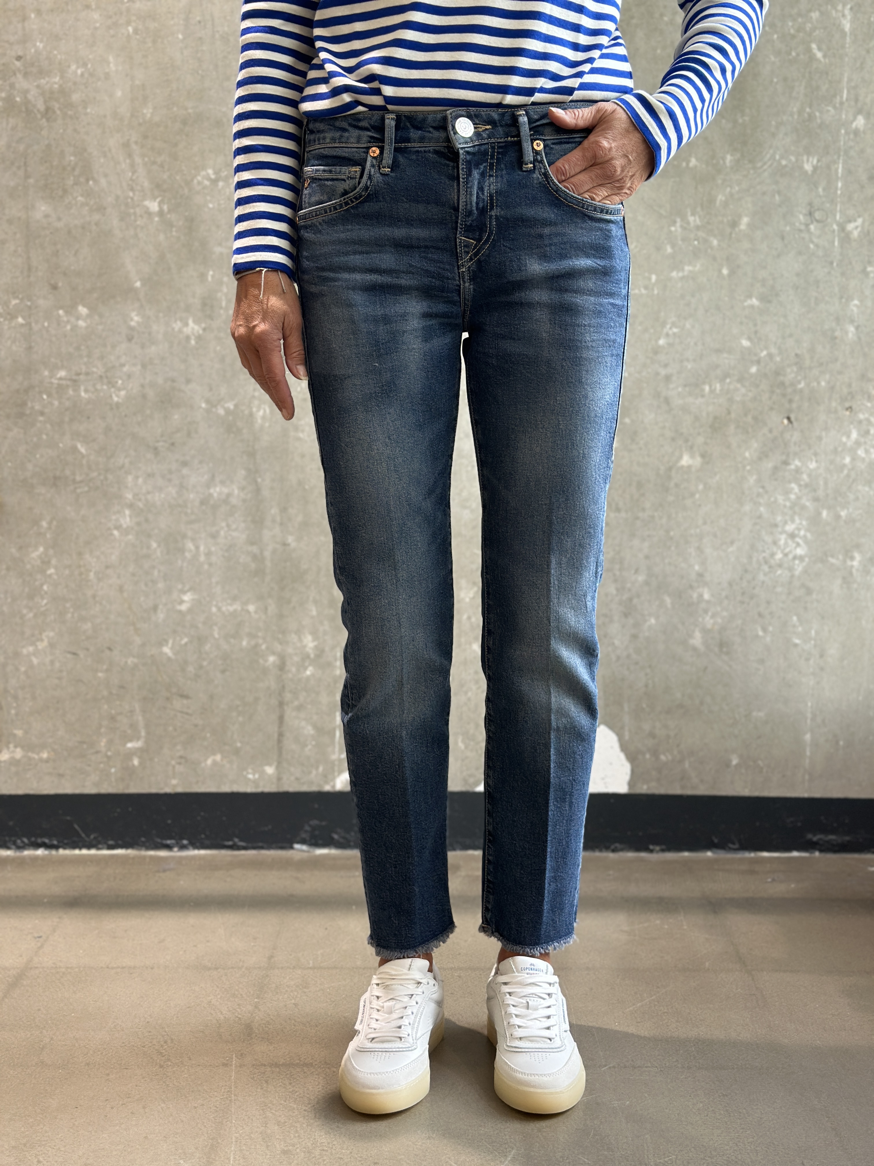 TRUE RELIGION Jeans PIPER Crop blau