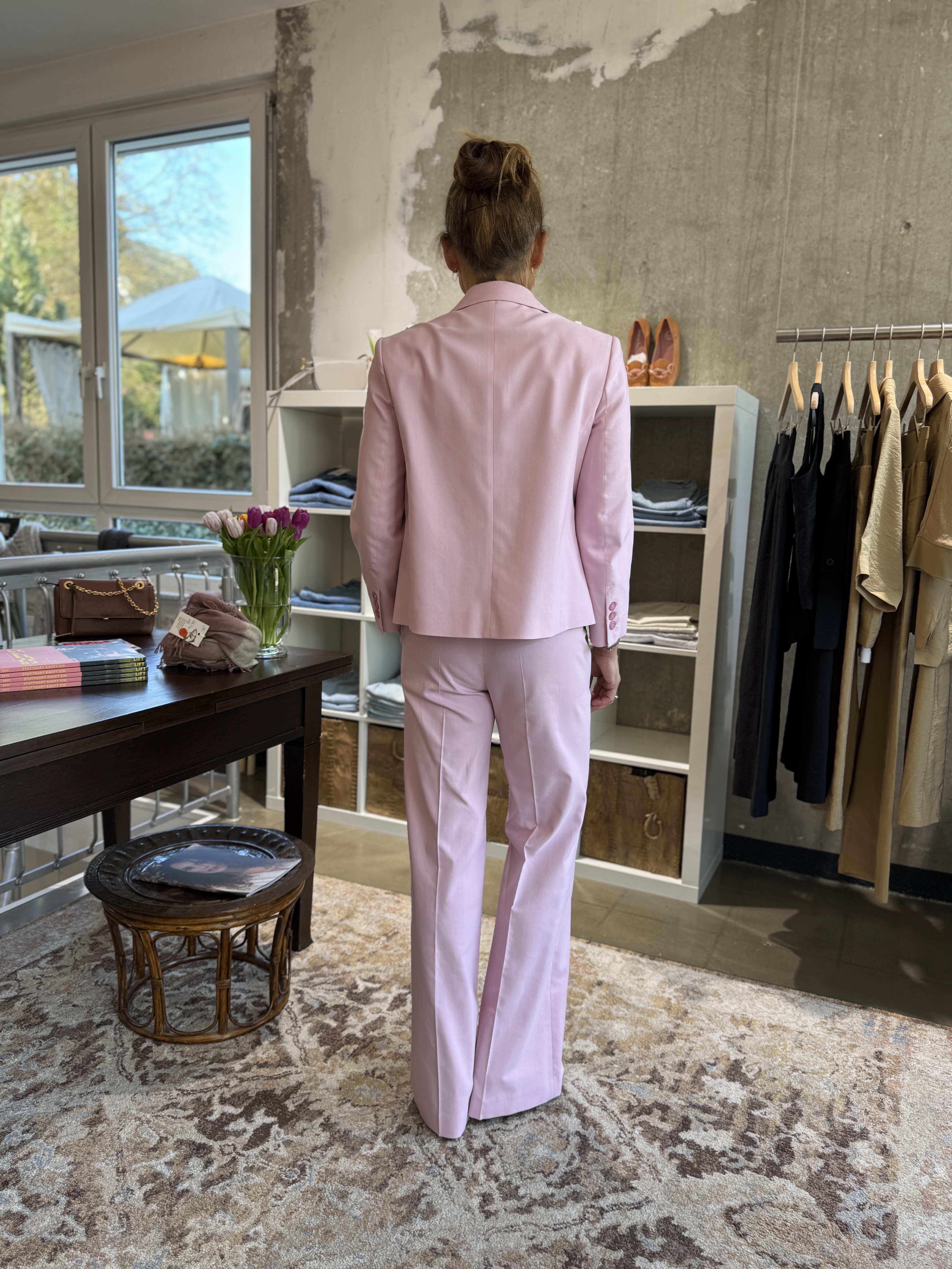 LUISA CERANO TWILL BLAZER fresh rose
