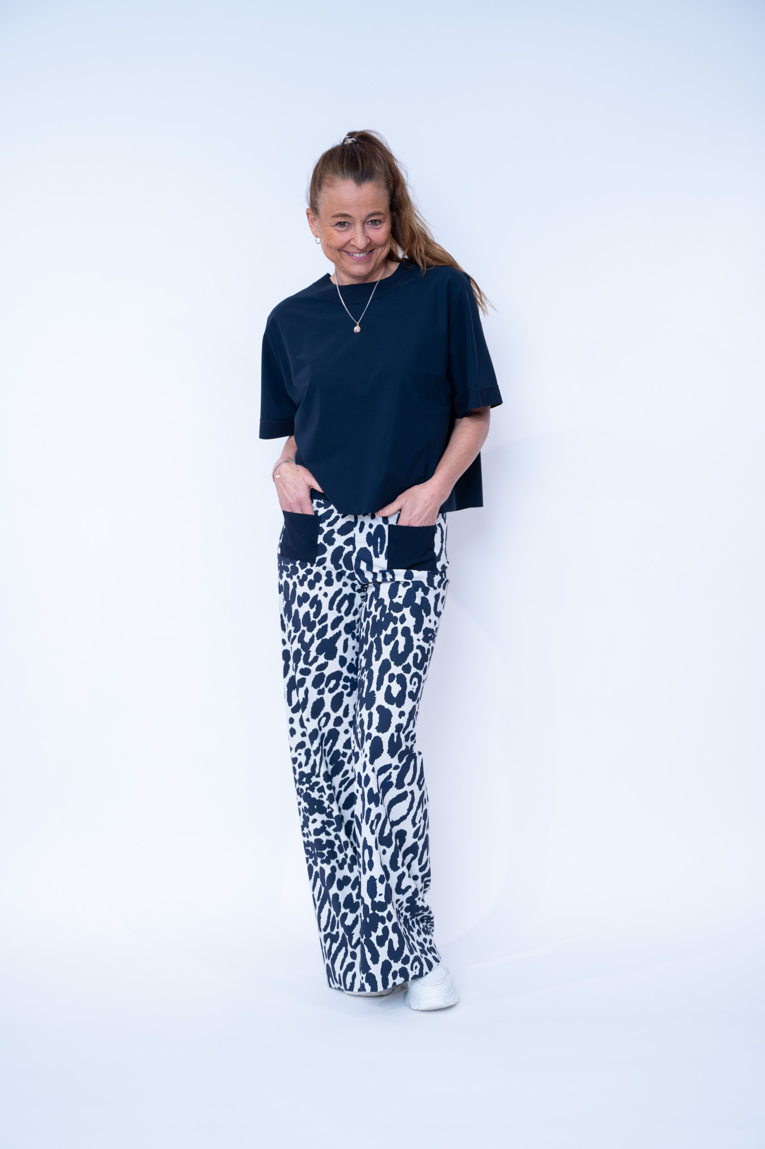 SASSENBACH_Style Hose GOLDIE leo blau 