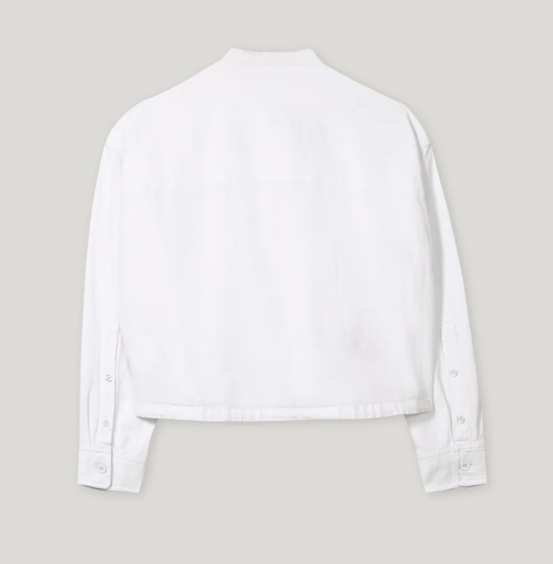 LUISA CERANO Denim-Blouson weiss
